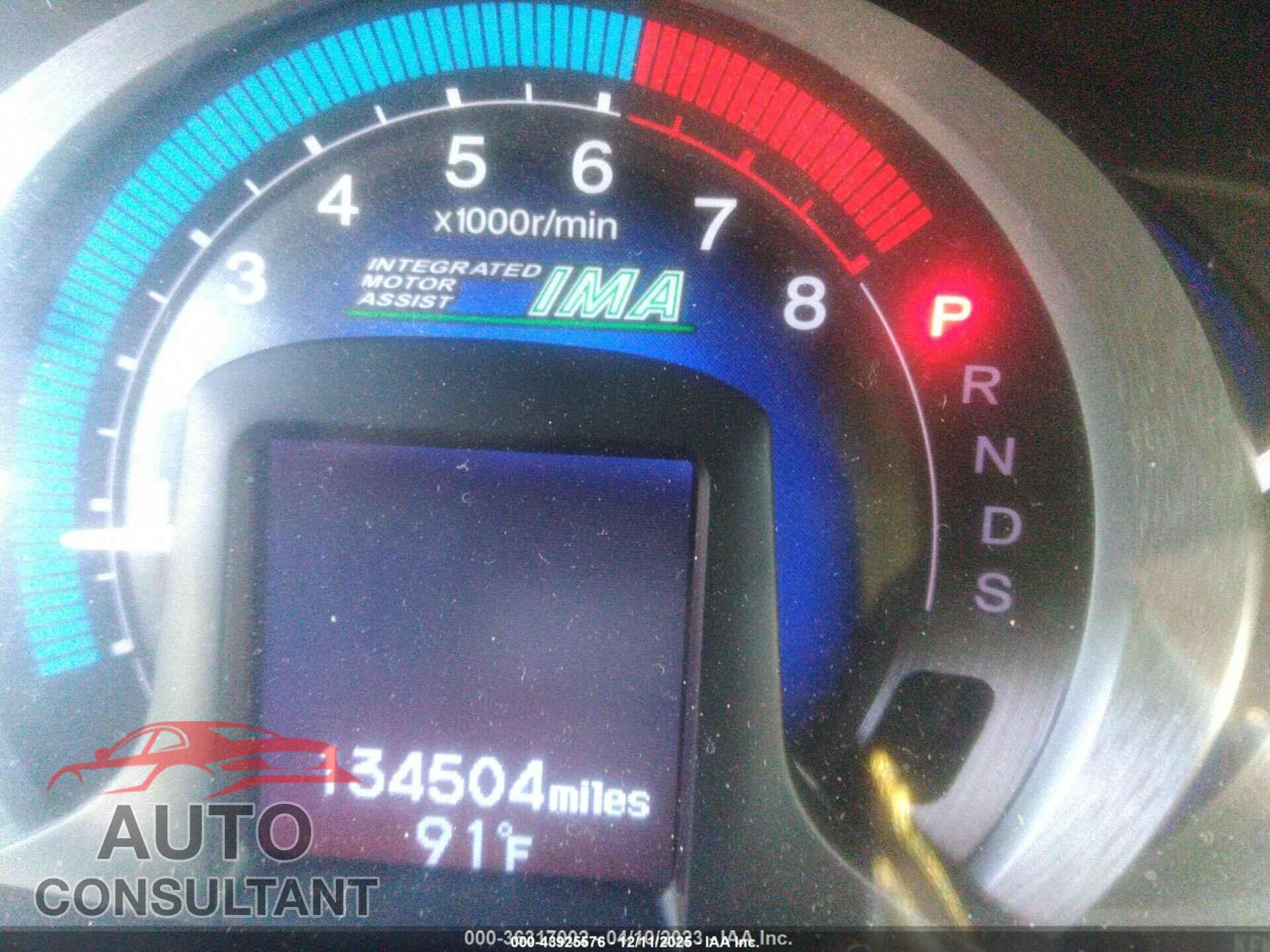HONDA INSIGHT 2010 - JHMZE2H7XAS030875