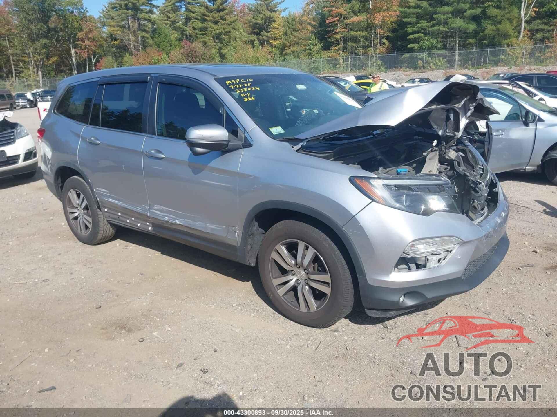 HONDA PILOT 2017 - 5FNYF6H51HB069040