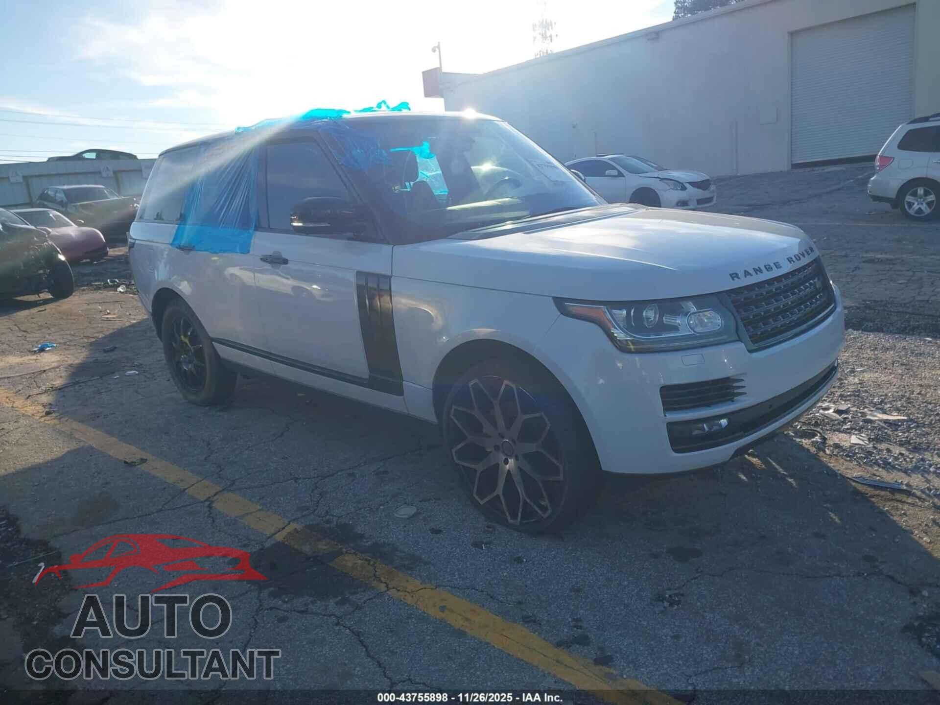 LAND ROVER RANGE ROVER 2016 - SALGS2KF3GA266826