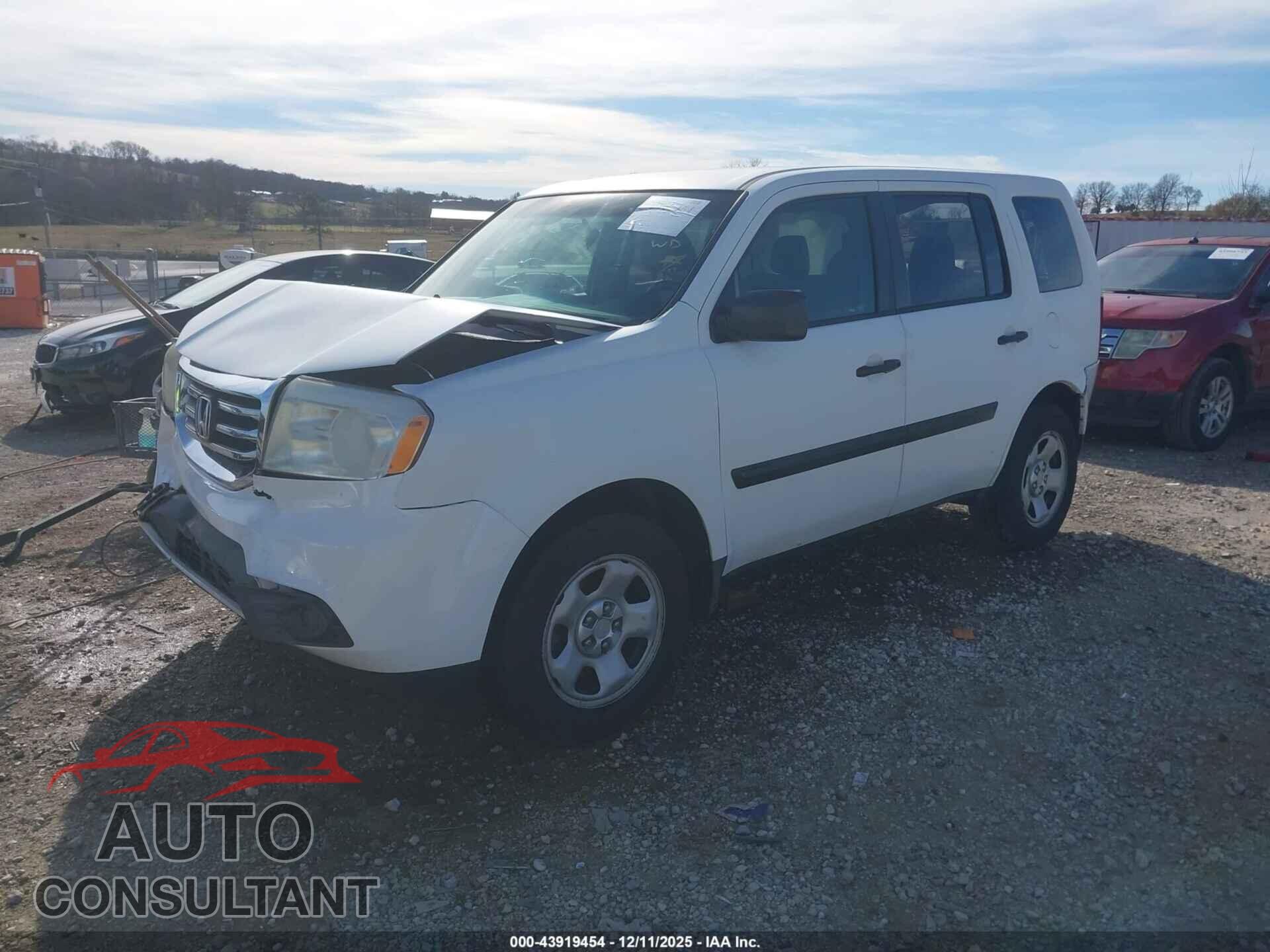 HONDA PILOT 2012 - 5FNYF4H2XCB052336
