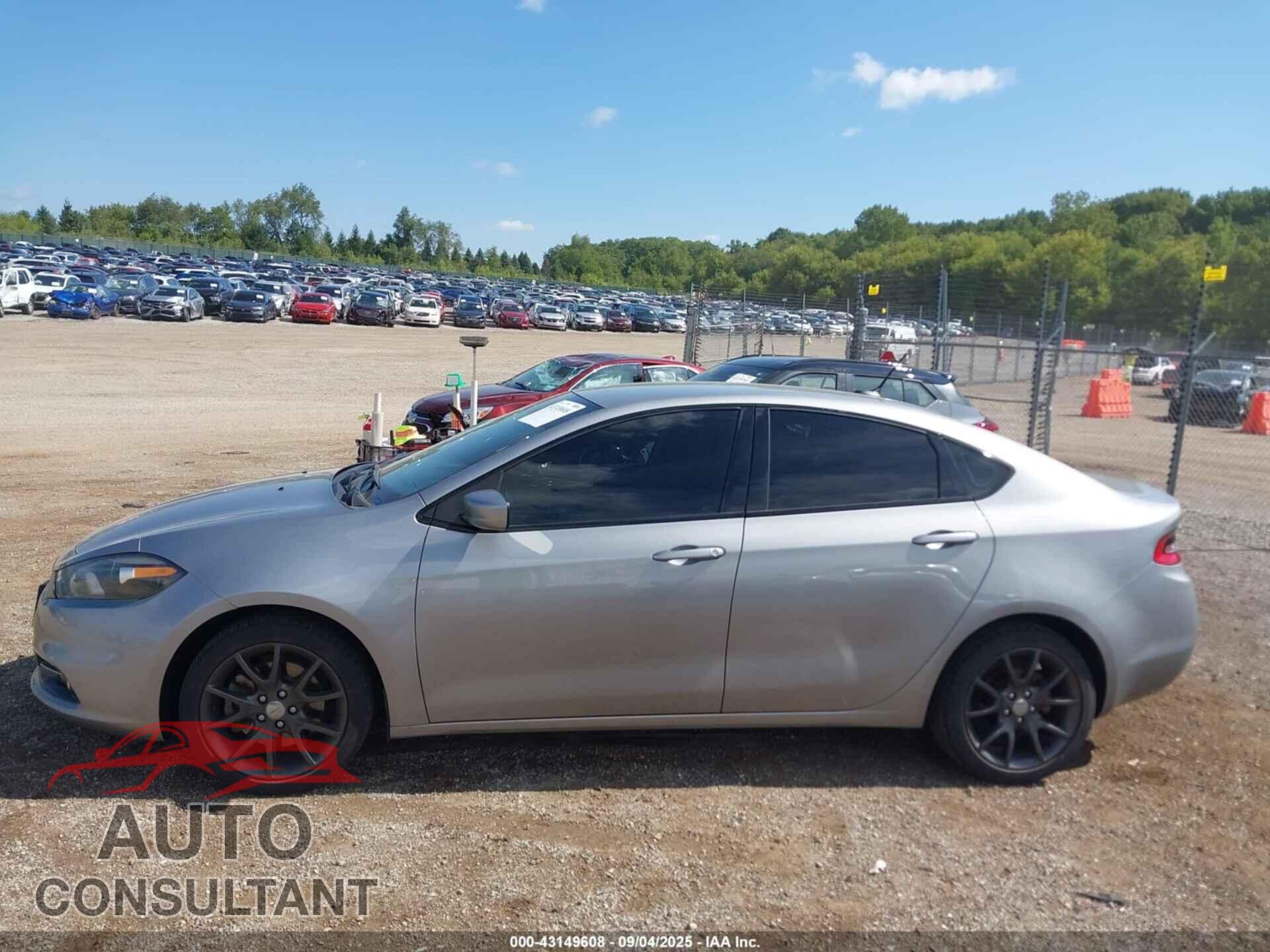 DODGE DART 2015 - 1C3CDFBB4FD301282