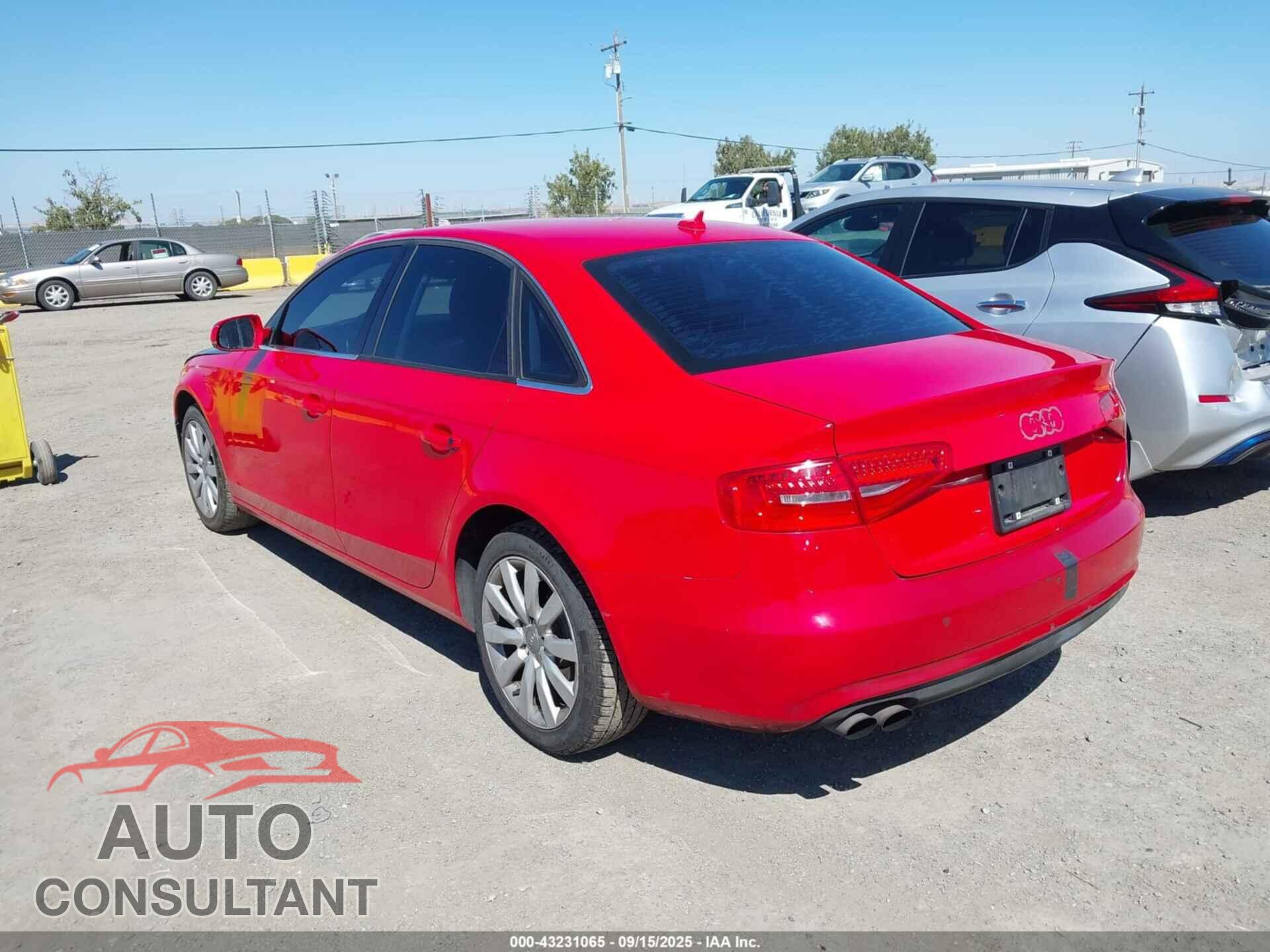 AUDI A4 2013 - WAUAFAFL2DA120471