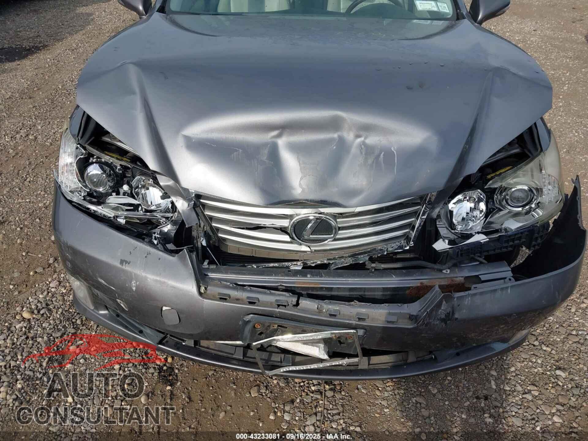 LEXUS ES 350 2012 - JTHBK1EG9C2493960