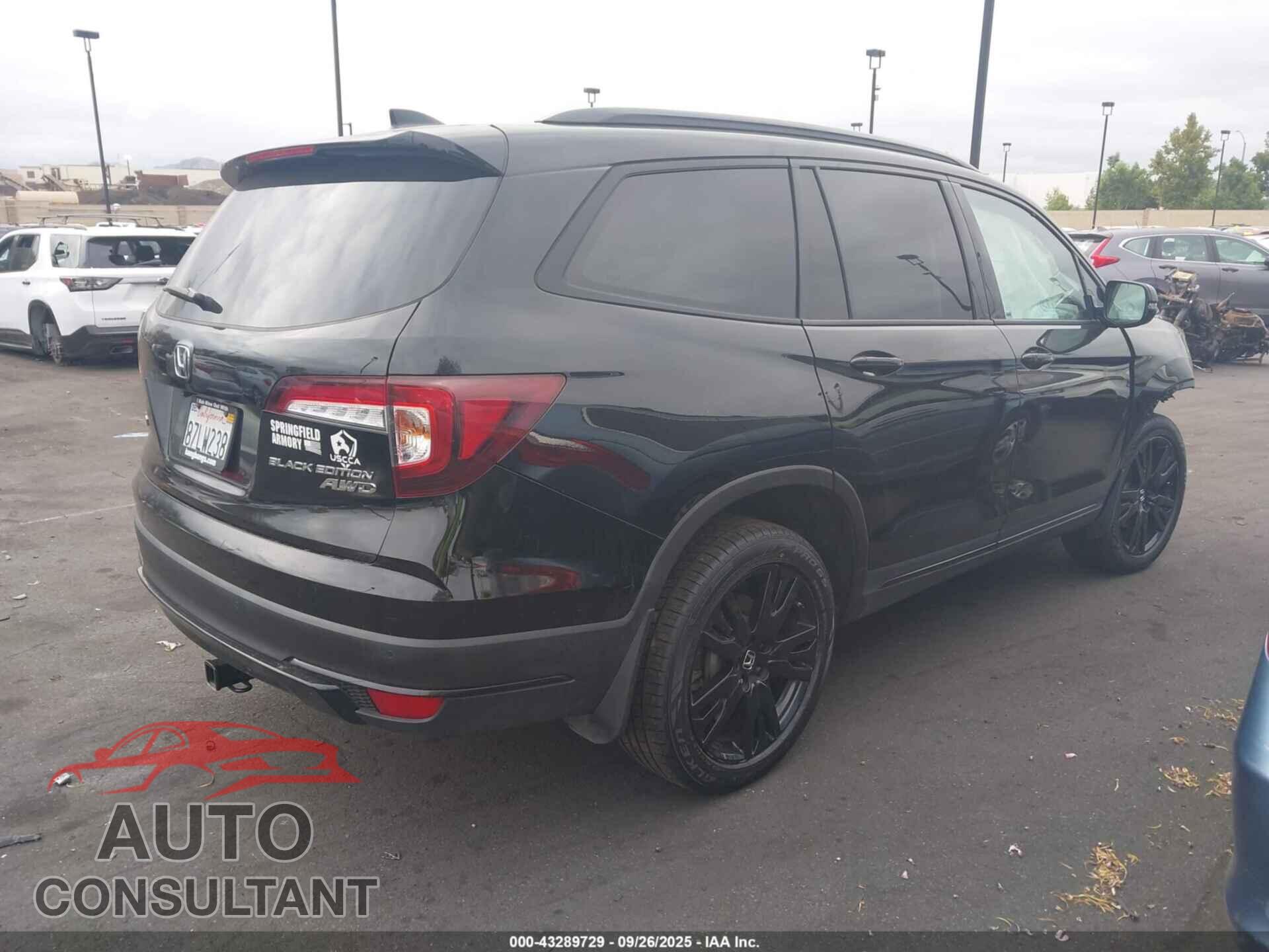 HONDA PILOT 2022 - 5FNYF6H79NB025753