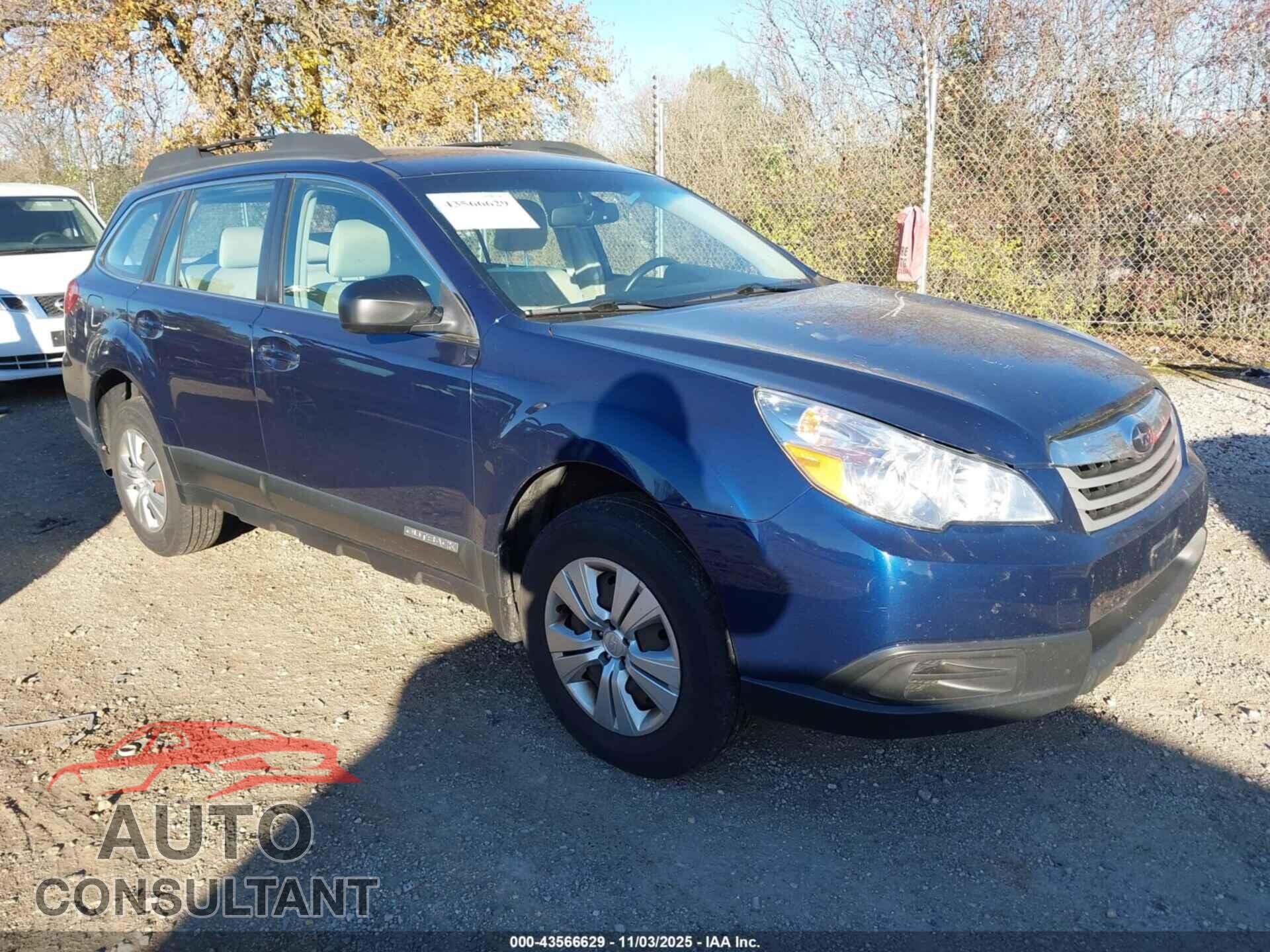 SUBARU OUTBACK 2011 - 4S4BRCAC6B1444811