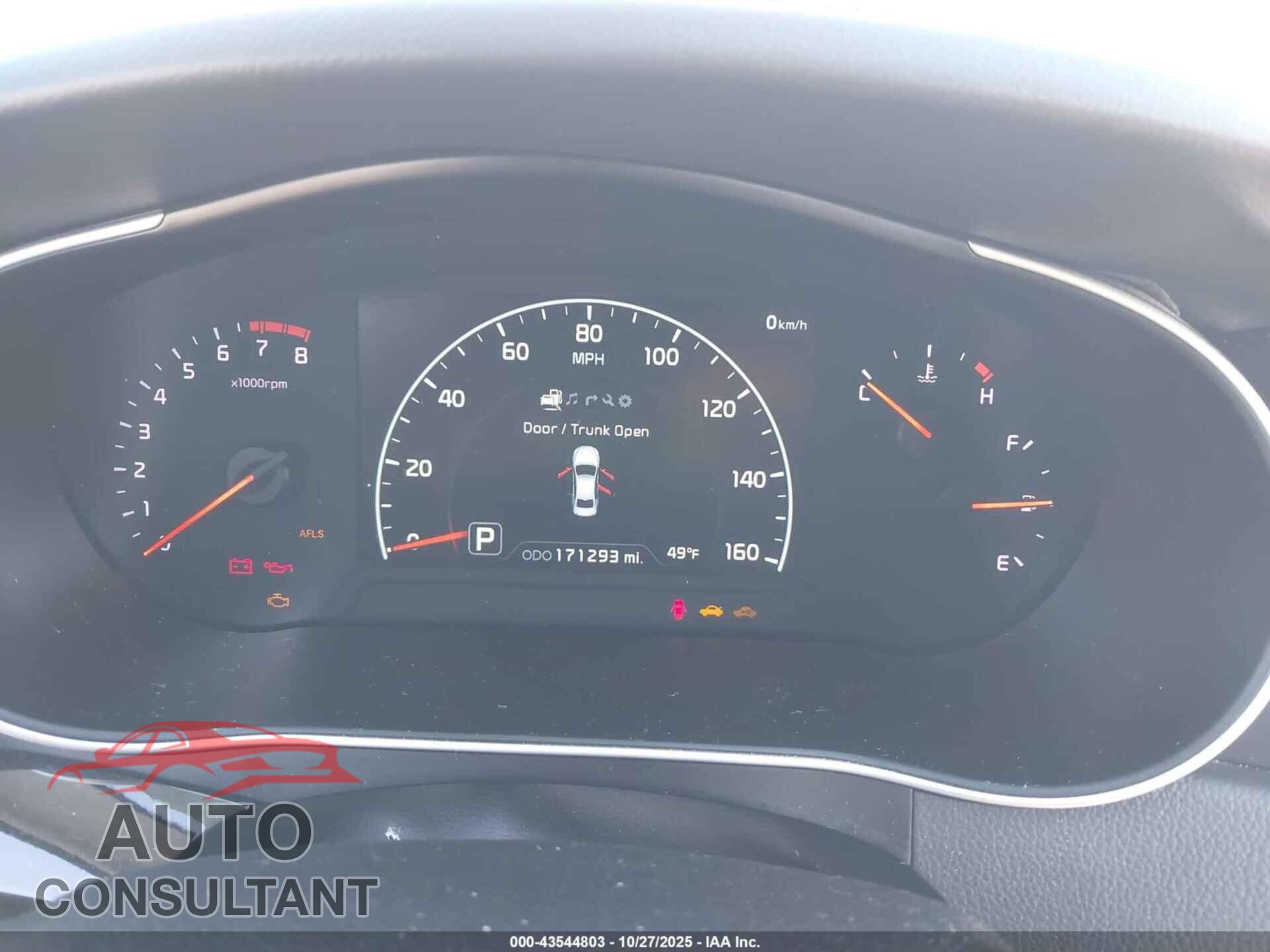 KIA CADENZA 2016 - KNALN4D76G5209704