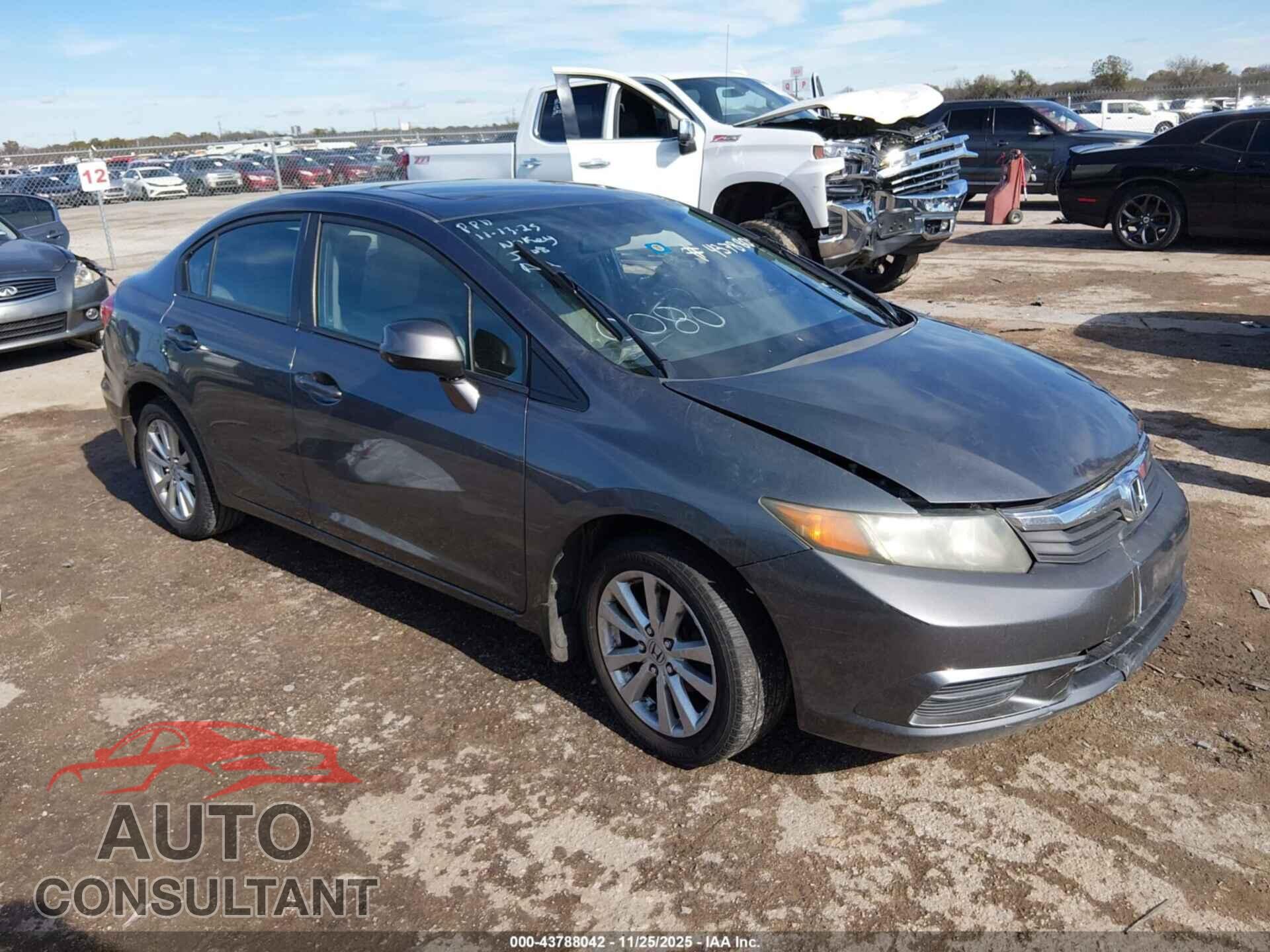 HONDA CIVIC 2012 - 19XFB2F93CE310080