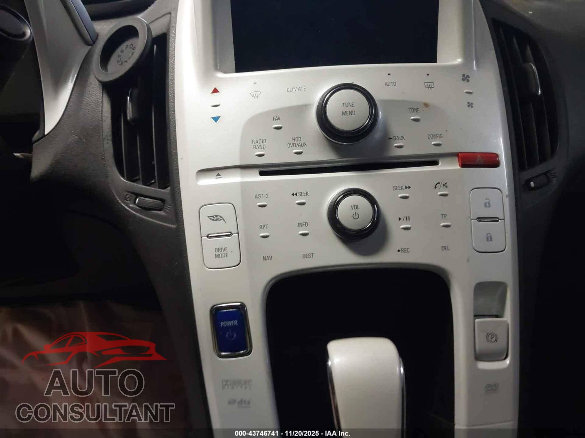 CHEVROLET VOLT 2011 - 1G1RC6E41BU103591