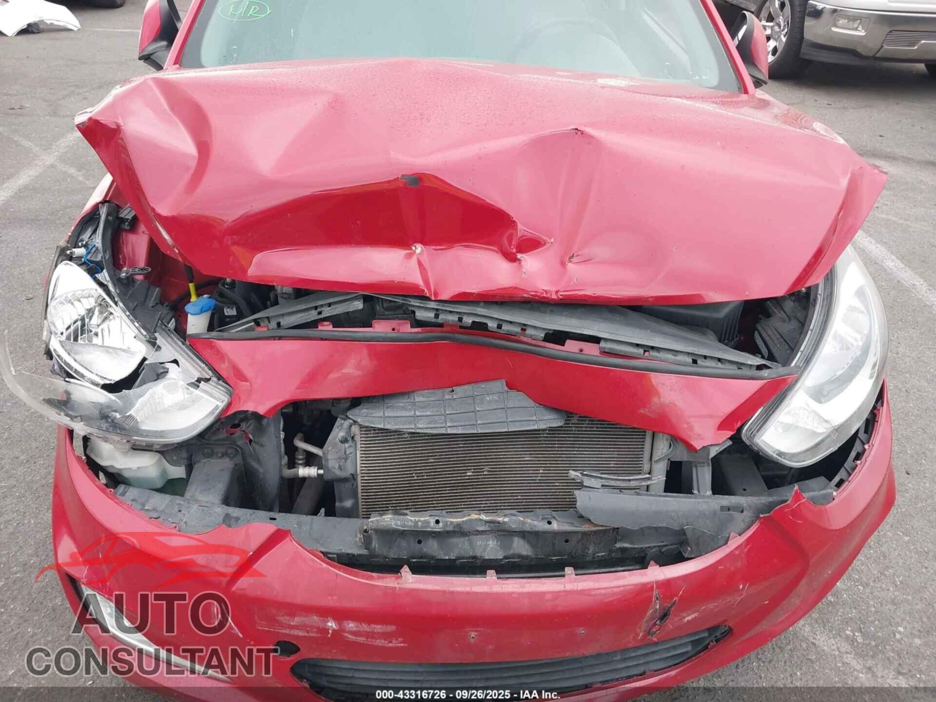 HYUNDAI ACCENT 2013 - KMHCU4AE7DU479496