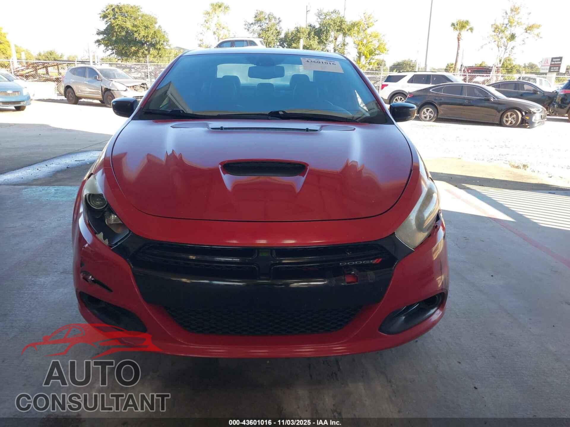 DODGE DART 2016 - 1C3CDFGB2GD791196