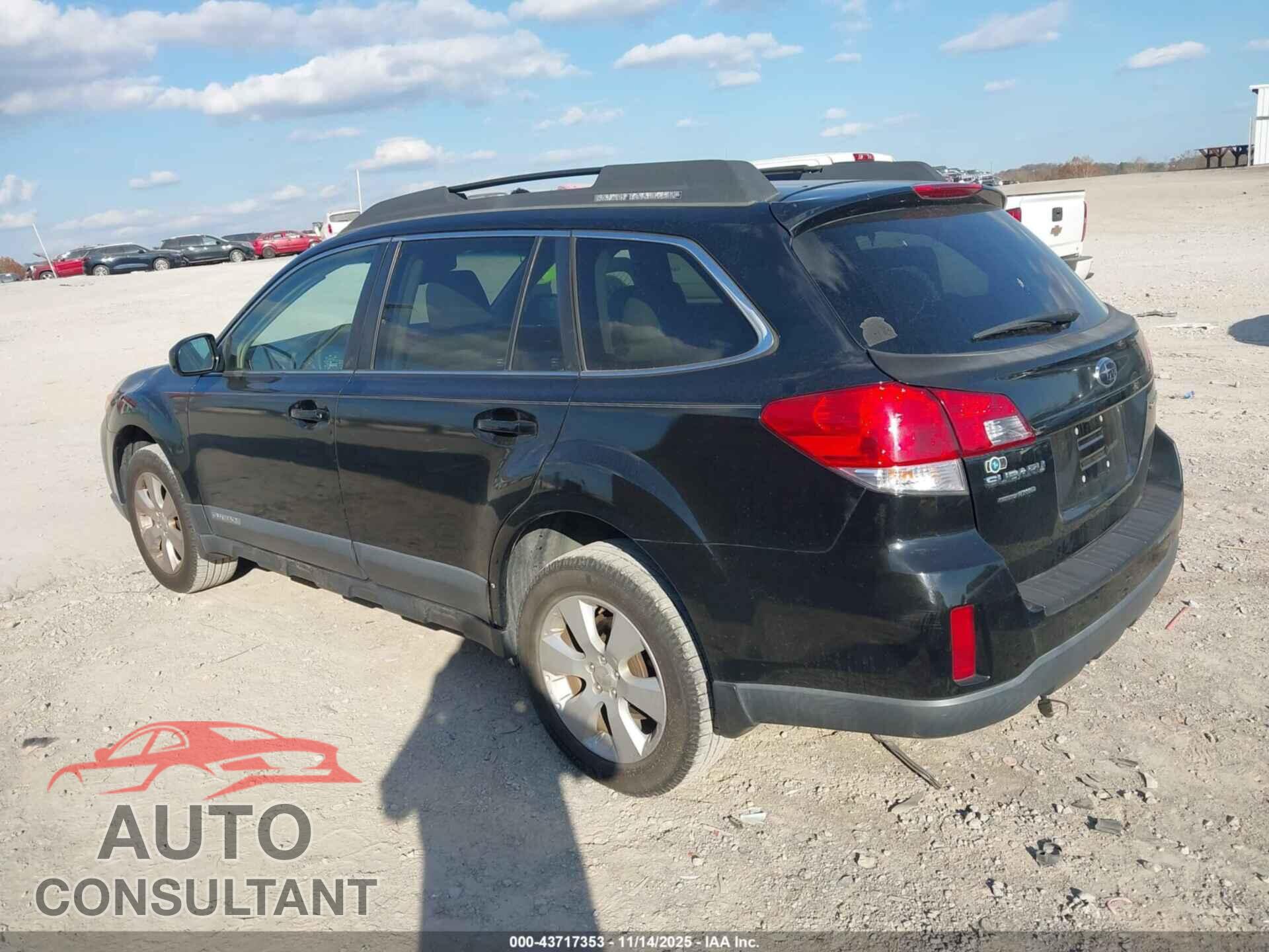 SUBARU OUTBACK 2012 - 4S4BRCCCXC3300844