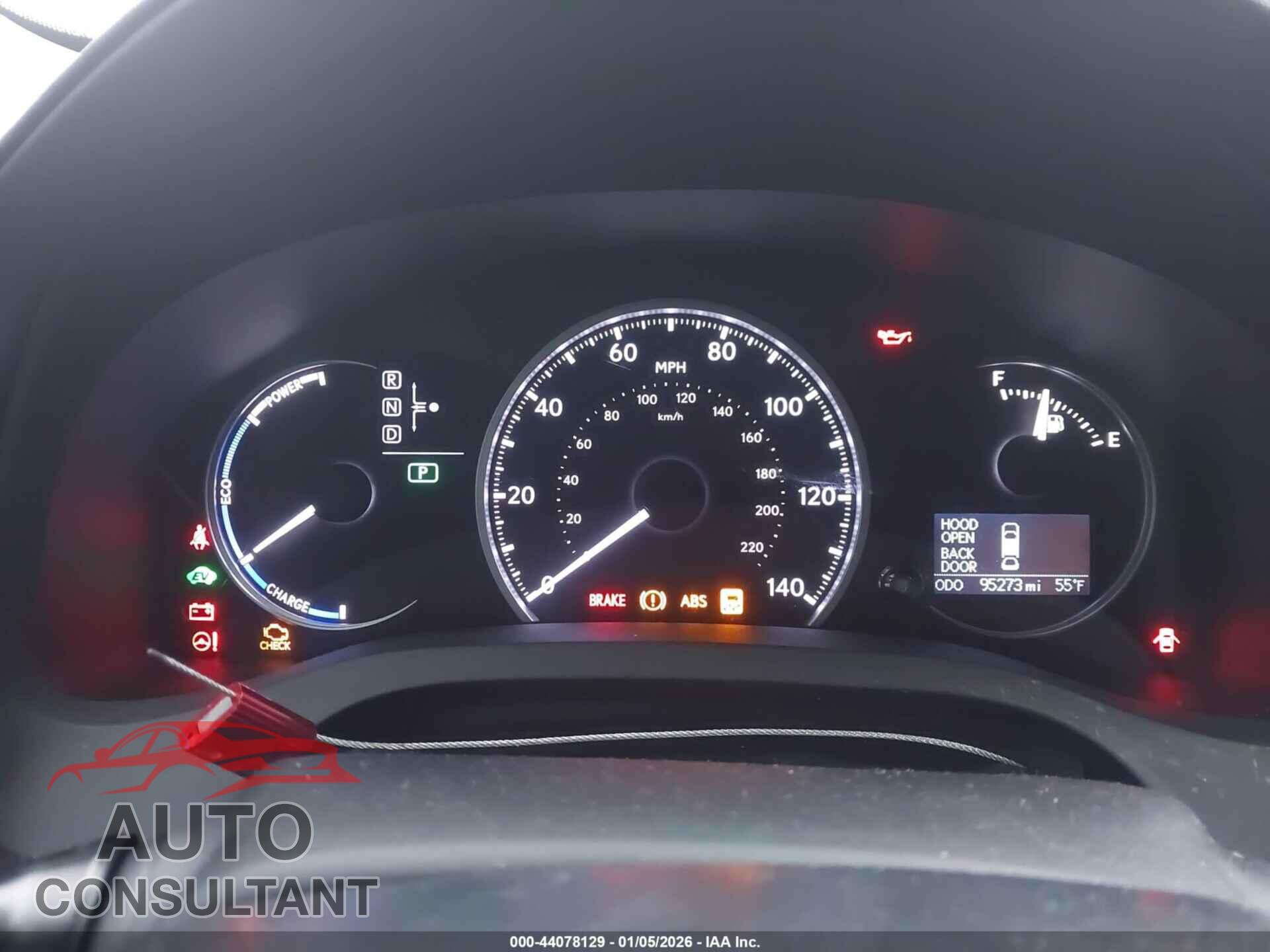 LEXUS CT 200H 2011 - JTHKD5BH4B2037863