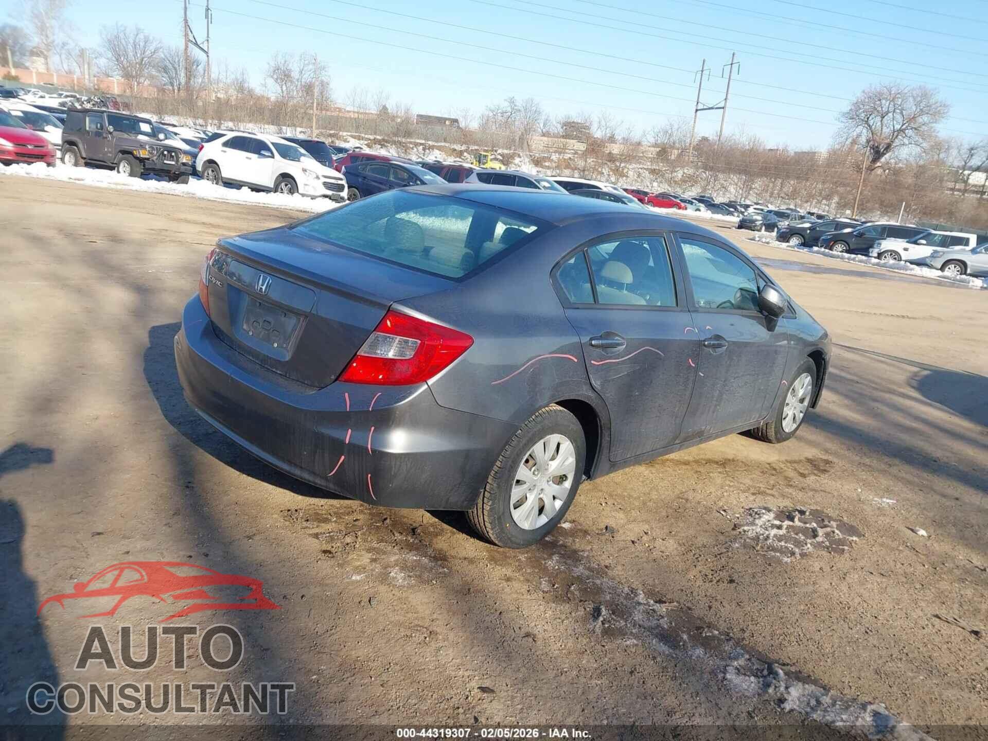 HONDA CIVIC 2012 - 19XFB2F55CE377504
