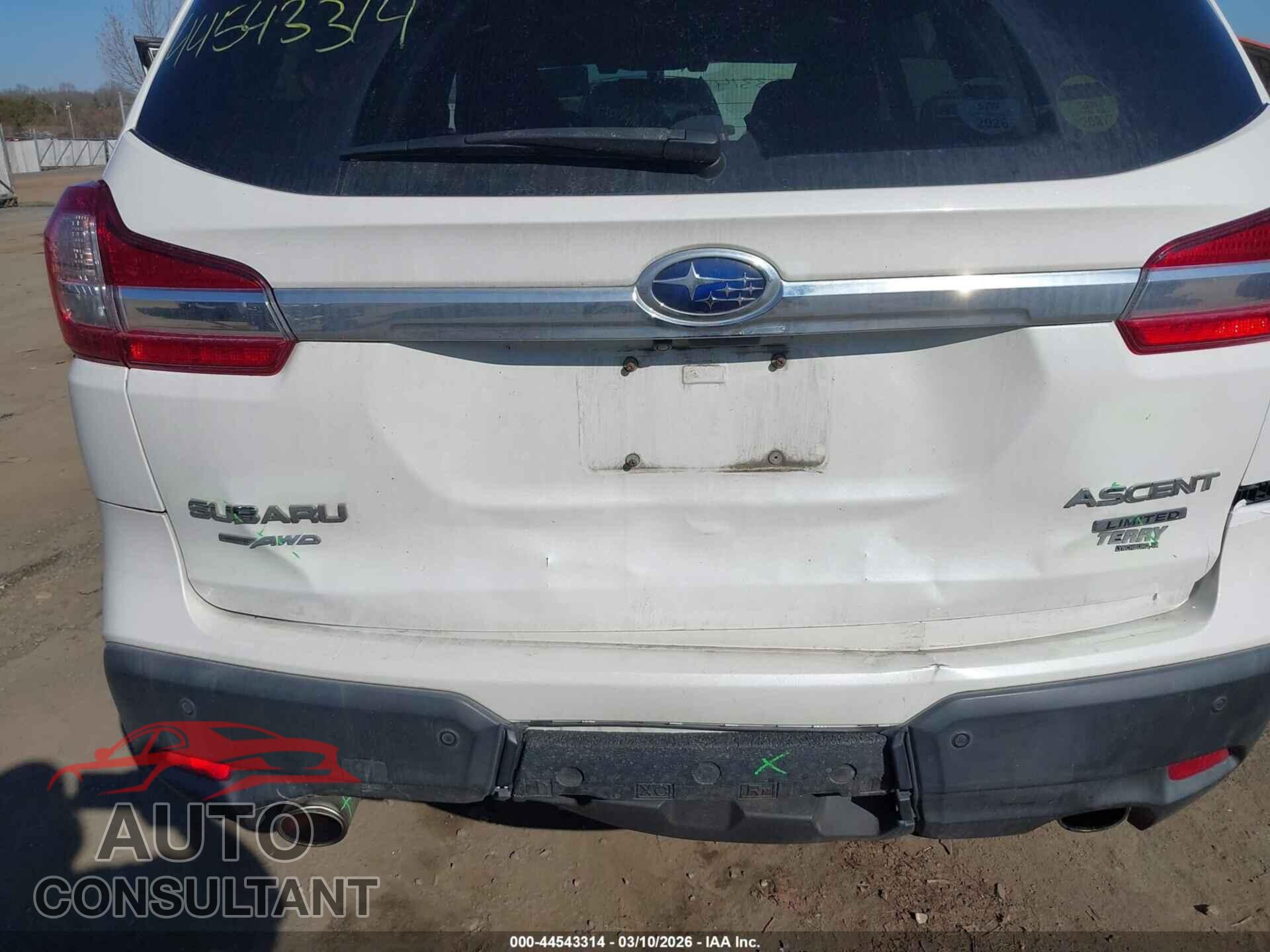 SUBARU ASCENT 2019 - 4S4WMAPD9K3426618