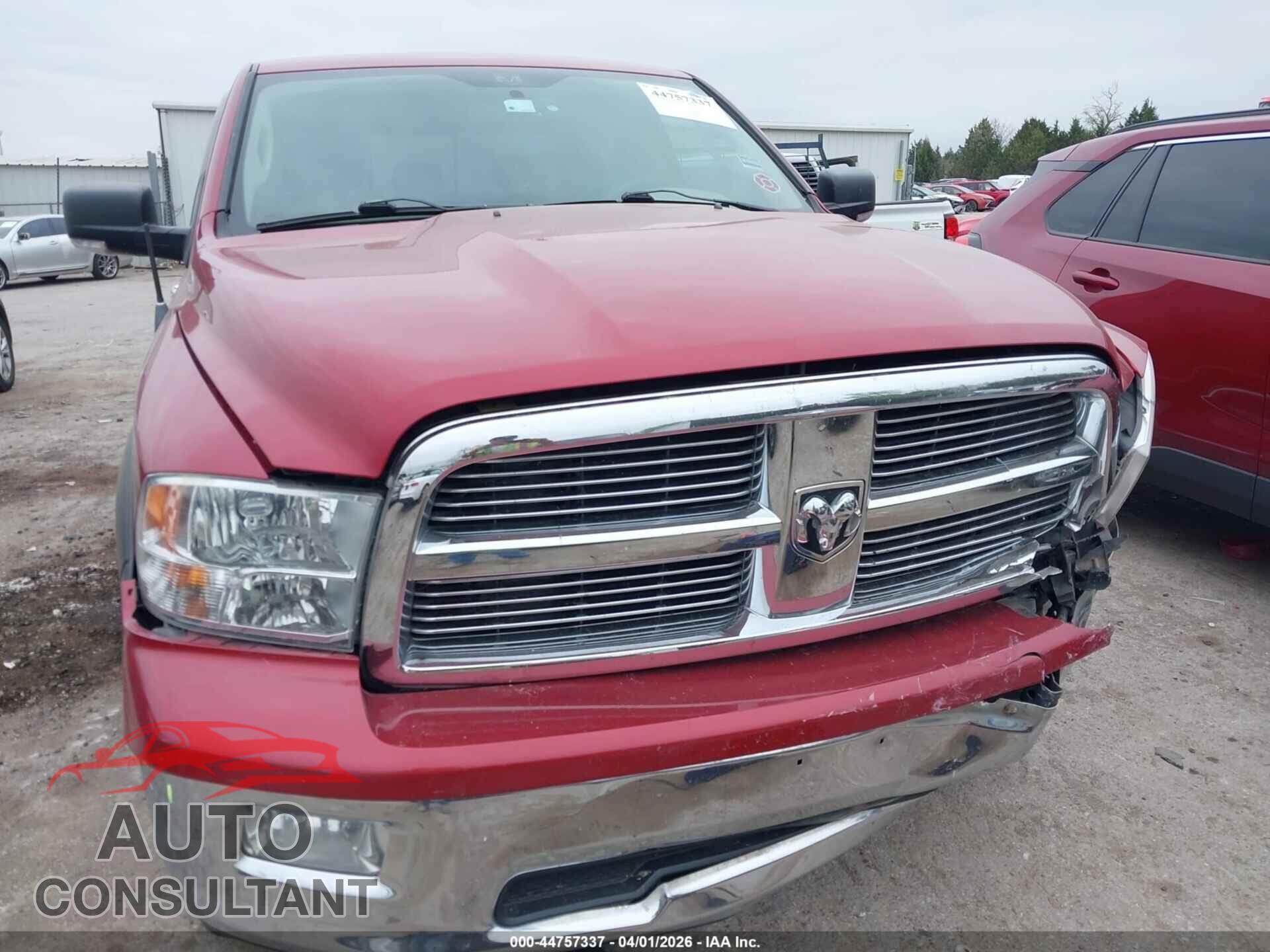DODGE RAM 1500 2010 - 1D7RV1CT3AS161071