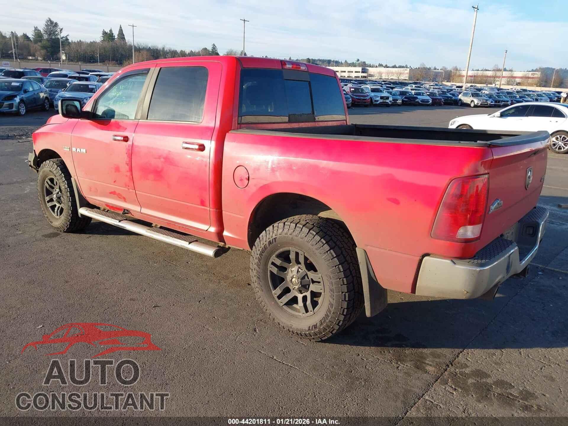 DODGE RAM 1500 2010 - 1D7RV1CT7AS218694