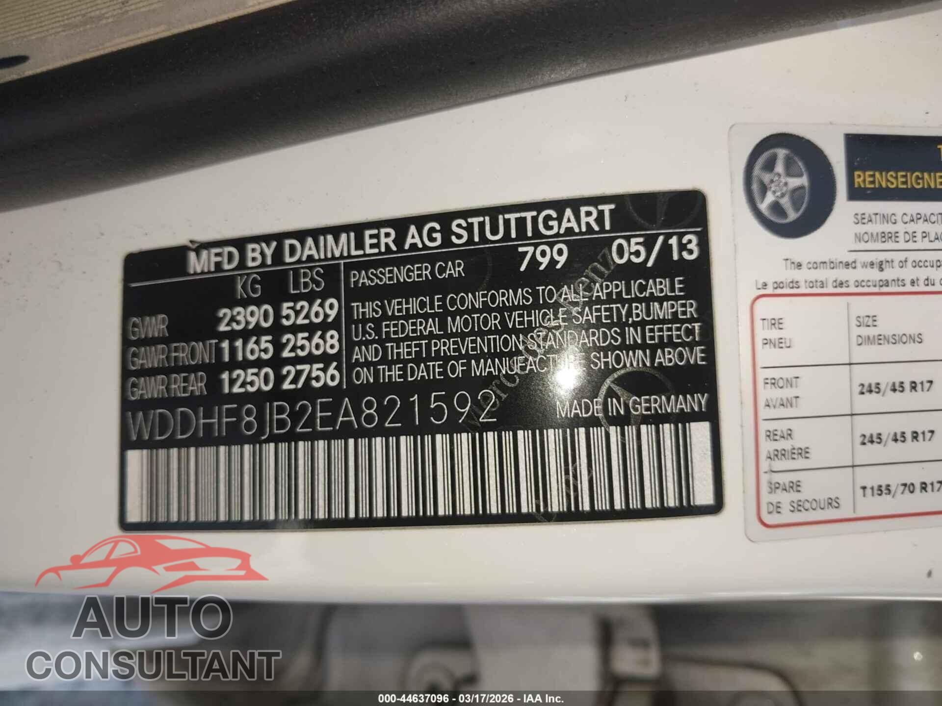 MERCEDES-BENZ E 350 2014 - WDDHF8JB2EA821592