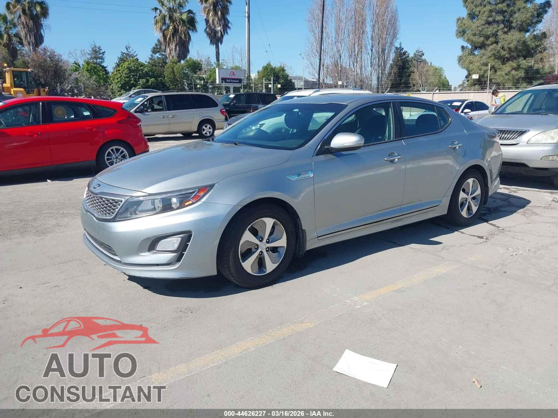KIA OPTIMA HYBRID 2014 - KNAGM4AD1E5066074