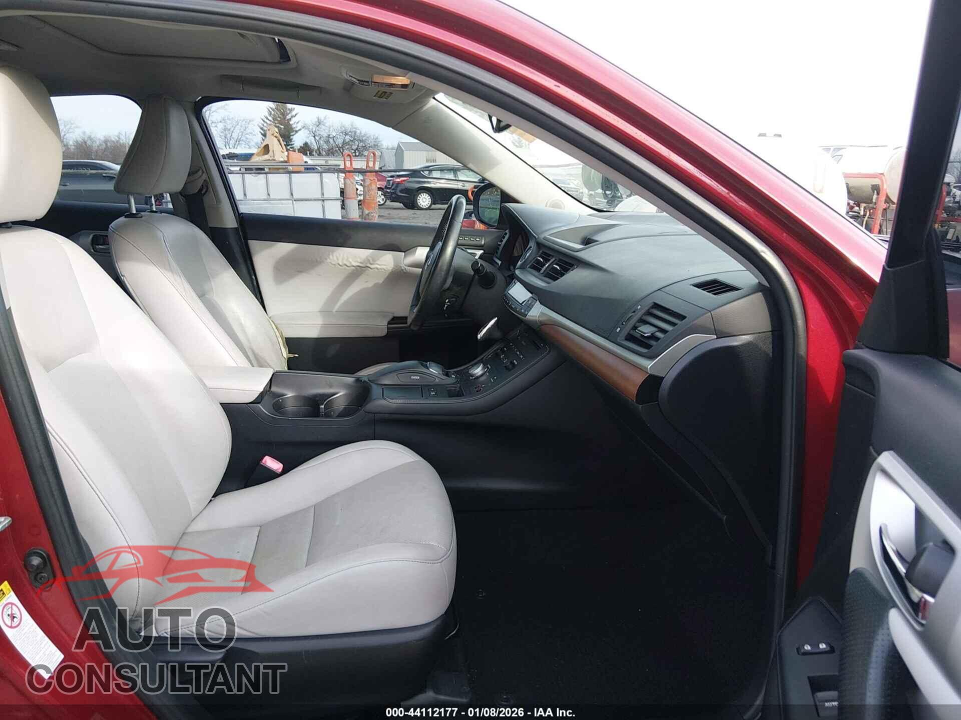 LEXUS CT 200H 2012 - JTHKD5BH6C2049806