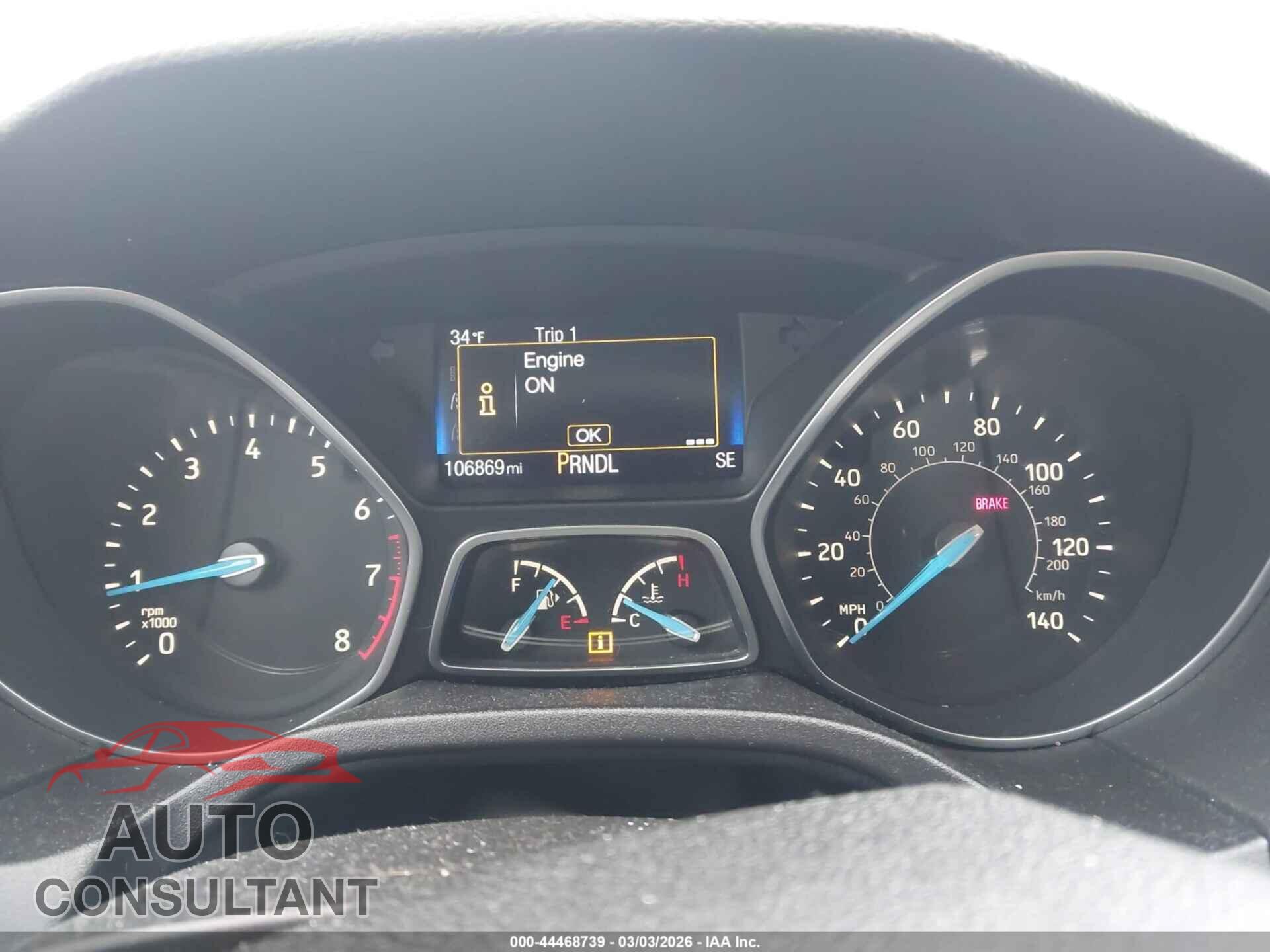 FORD FOCUS 2015 - 1FADP3K24FL354680