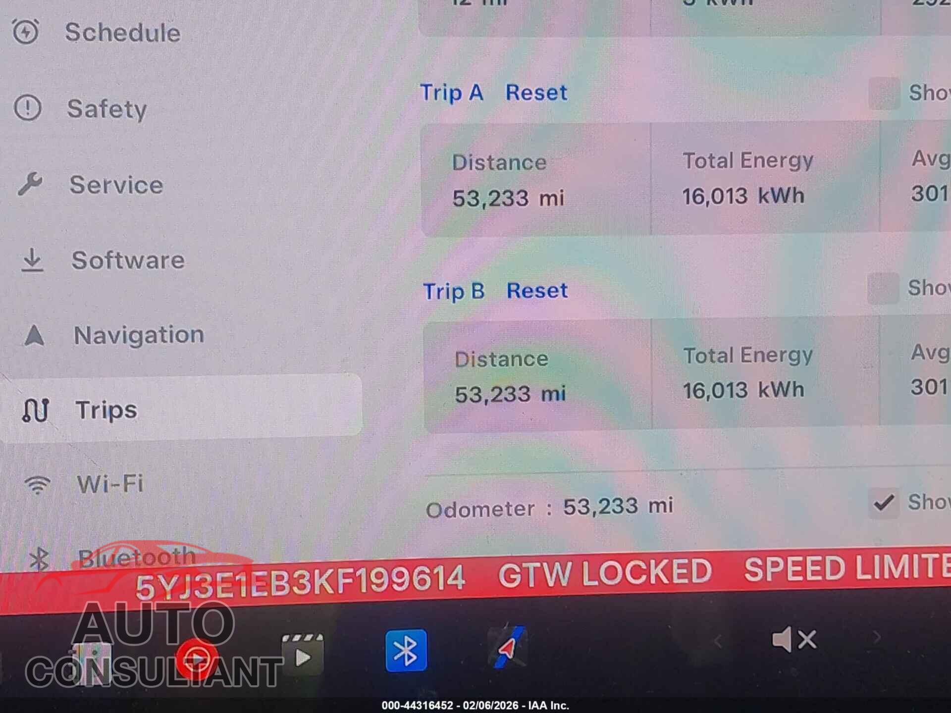 TESLA MODEL 3 2019 - 5YJ3E1EB3KF199614