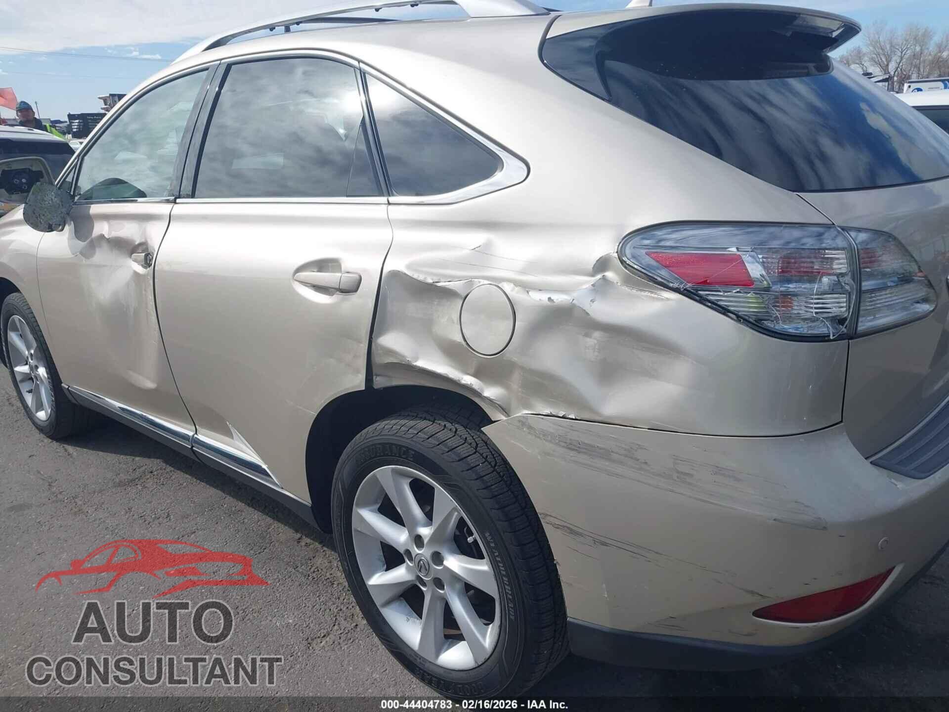 LEXUS RX 350 2012 - 2T2BK1BAXCC124541