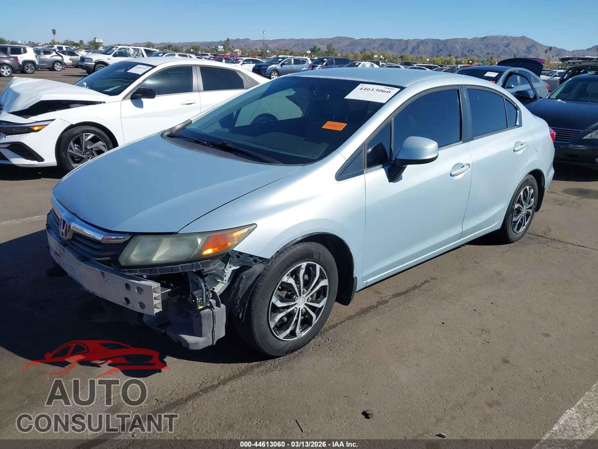 HONDA CIVIC SDN 2012 - 19XFB2F56CE309907