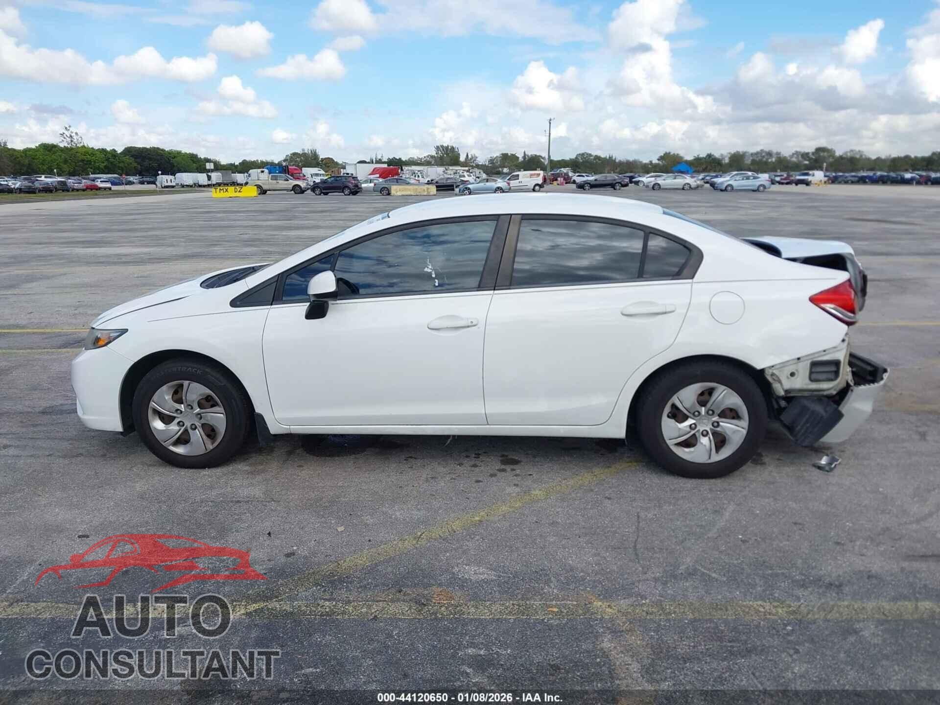 HONDA CIVIC 2013 - 19XFB2F54DE090317