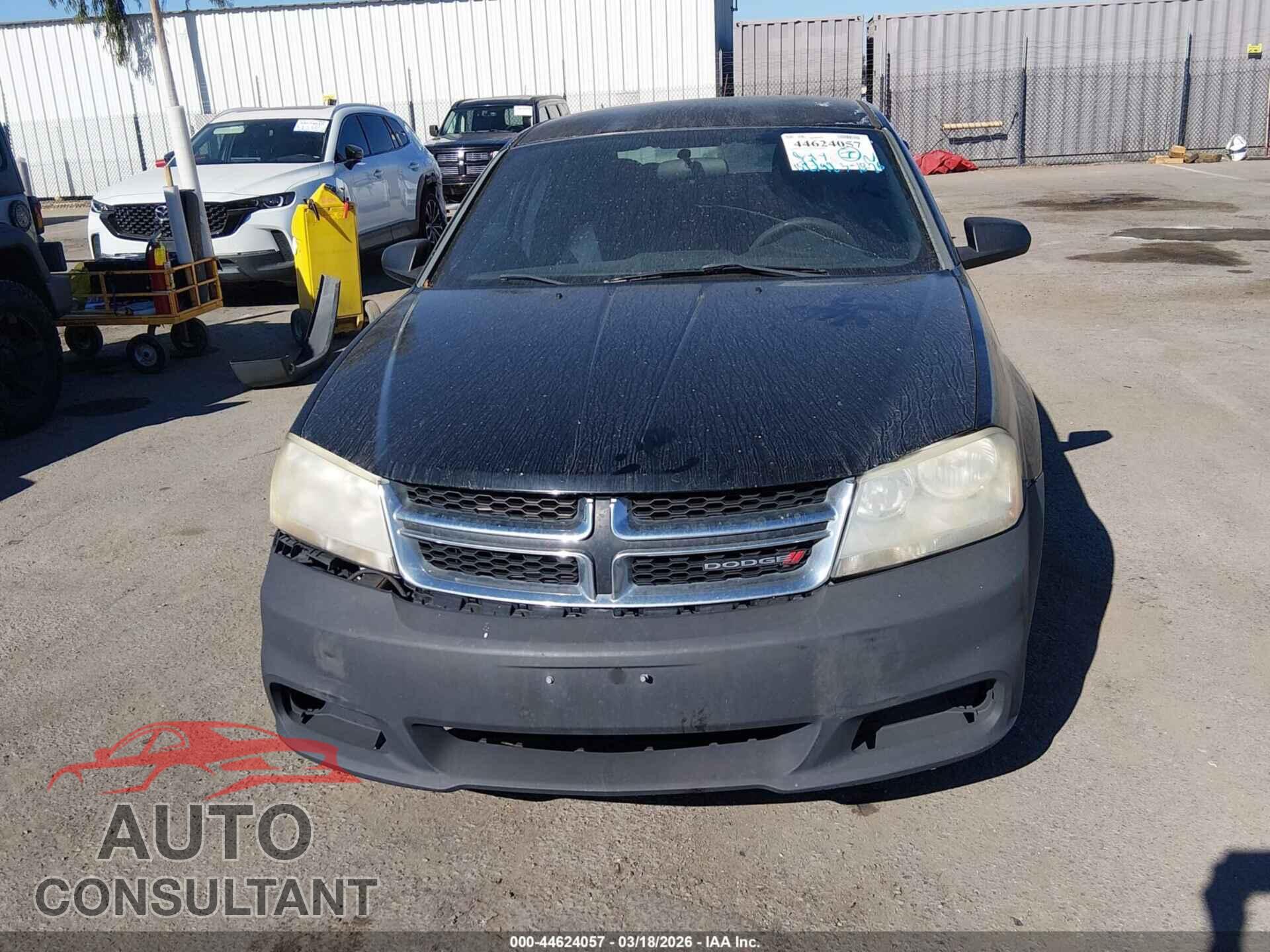 DODGE AVENGER 2013 - 1C3CDZAB4DN535495