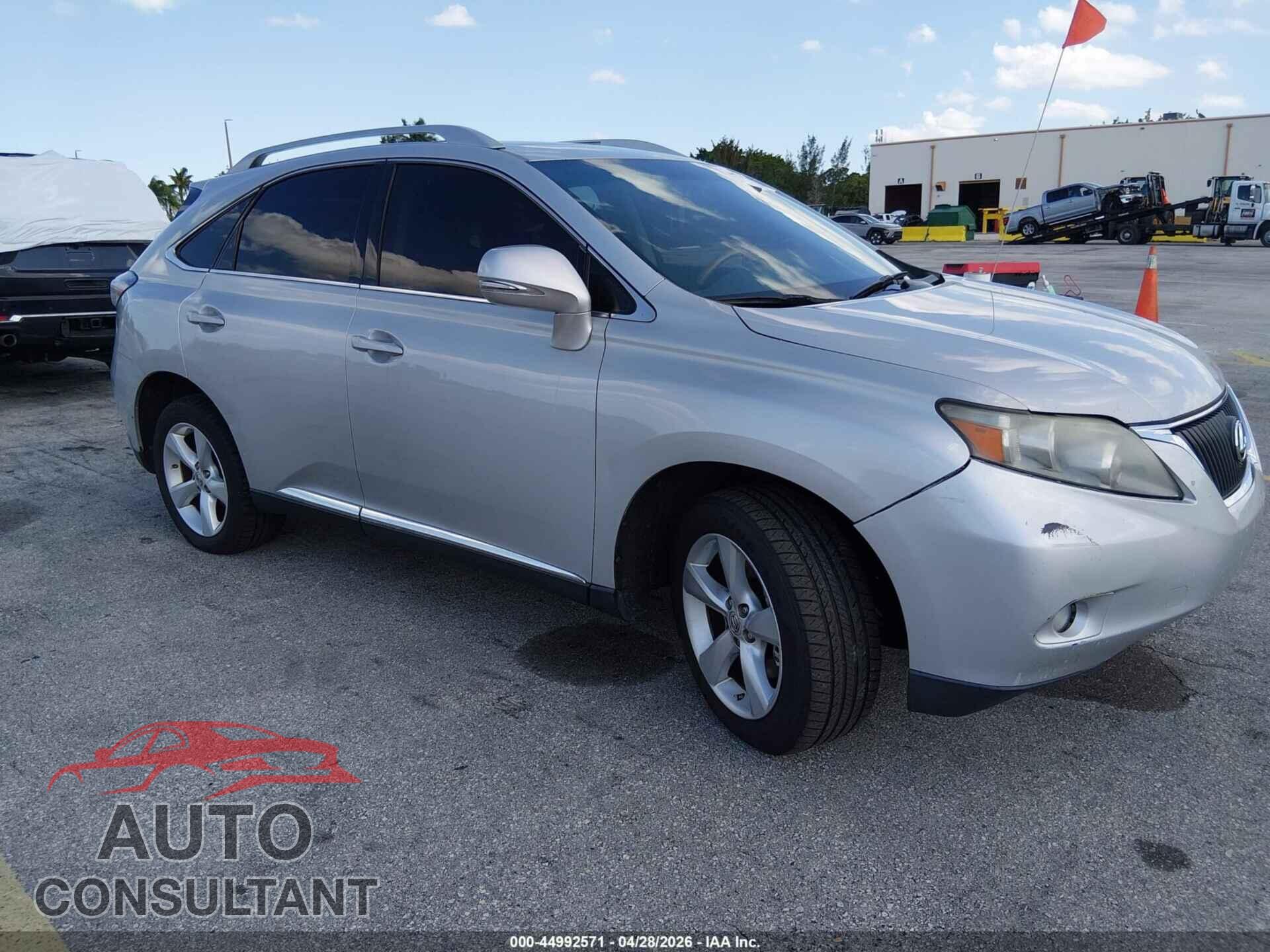 LEXUS RX 350 2010 - 2T2BK1BA5AC011139