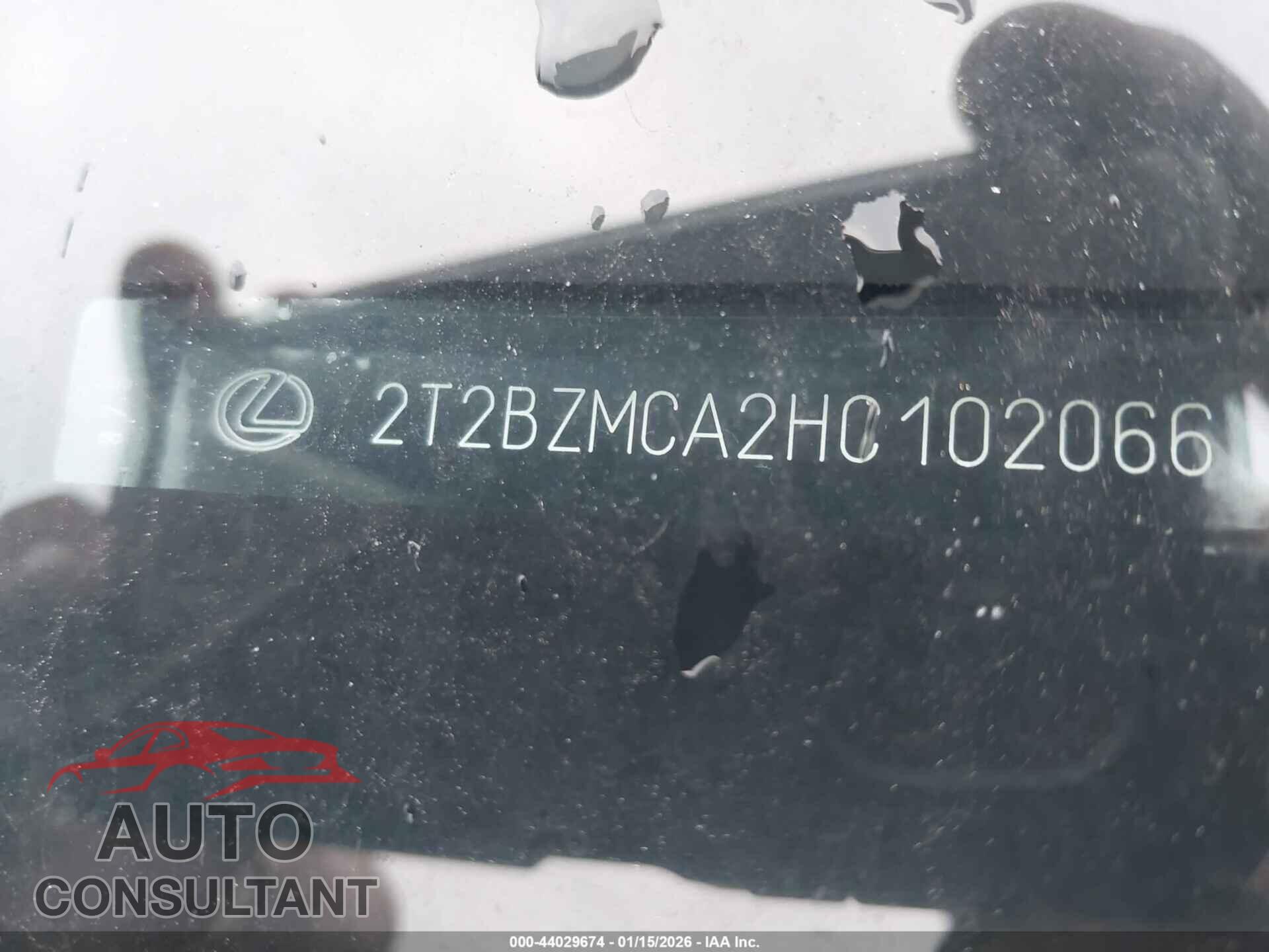 LEXUS RX 350 2017 - 2T2BZMCA2HC102066