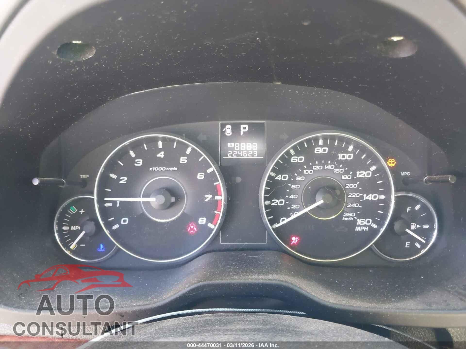 SUBARU OUTBACK 2011 - 4S4BRDJC8B2340384
