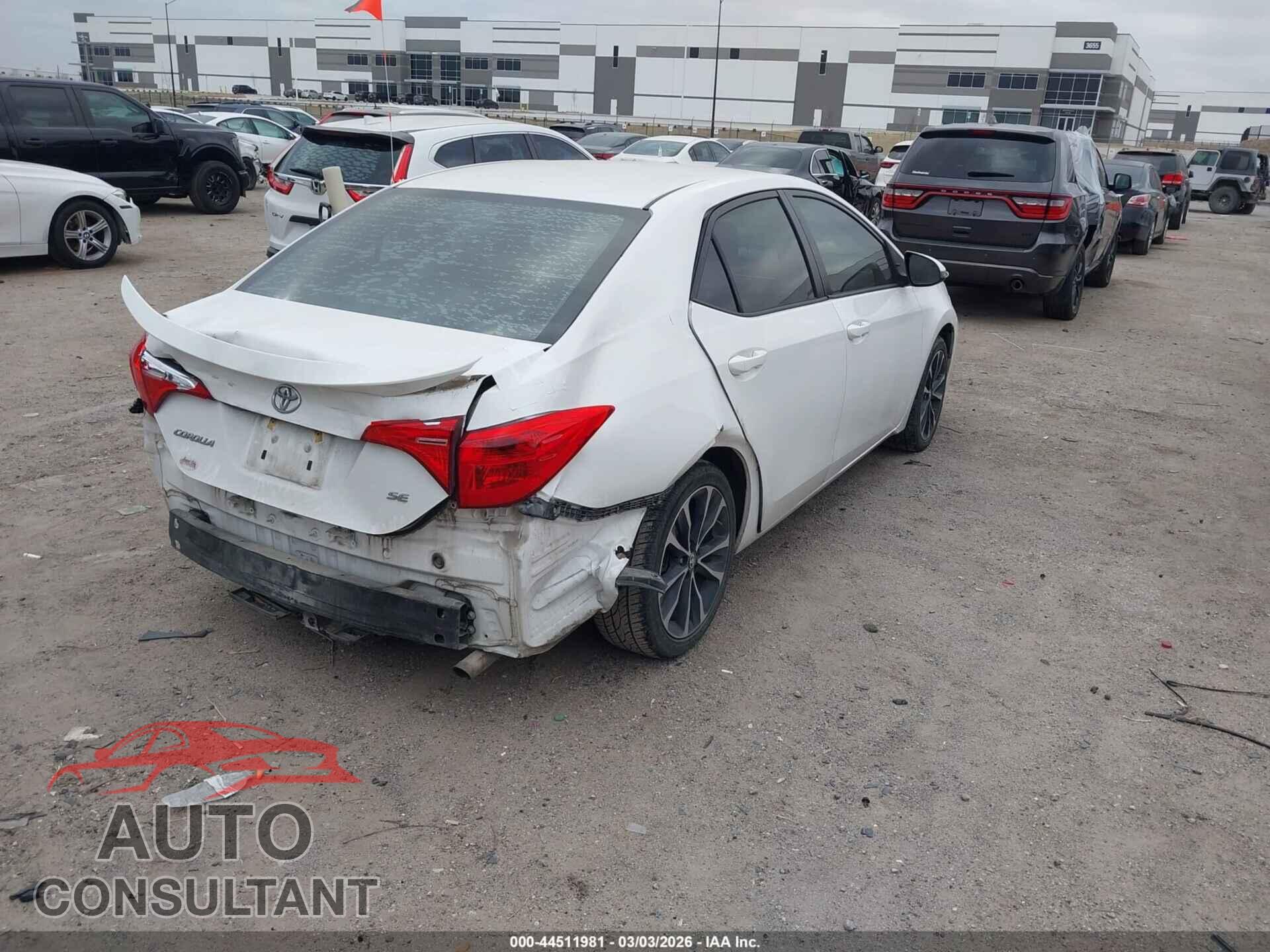 TOYOTA COROLLA 2019 - 2T1BURHE5KC193501