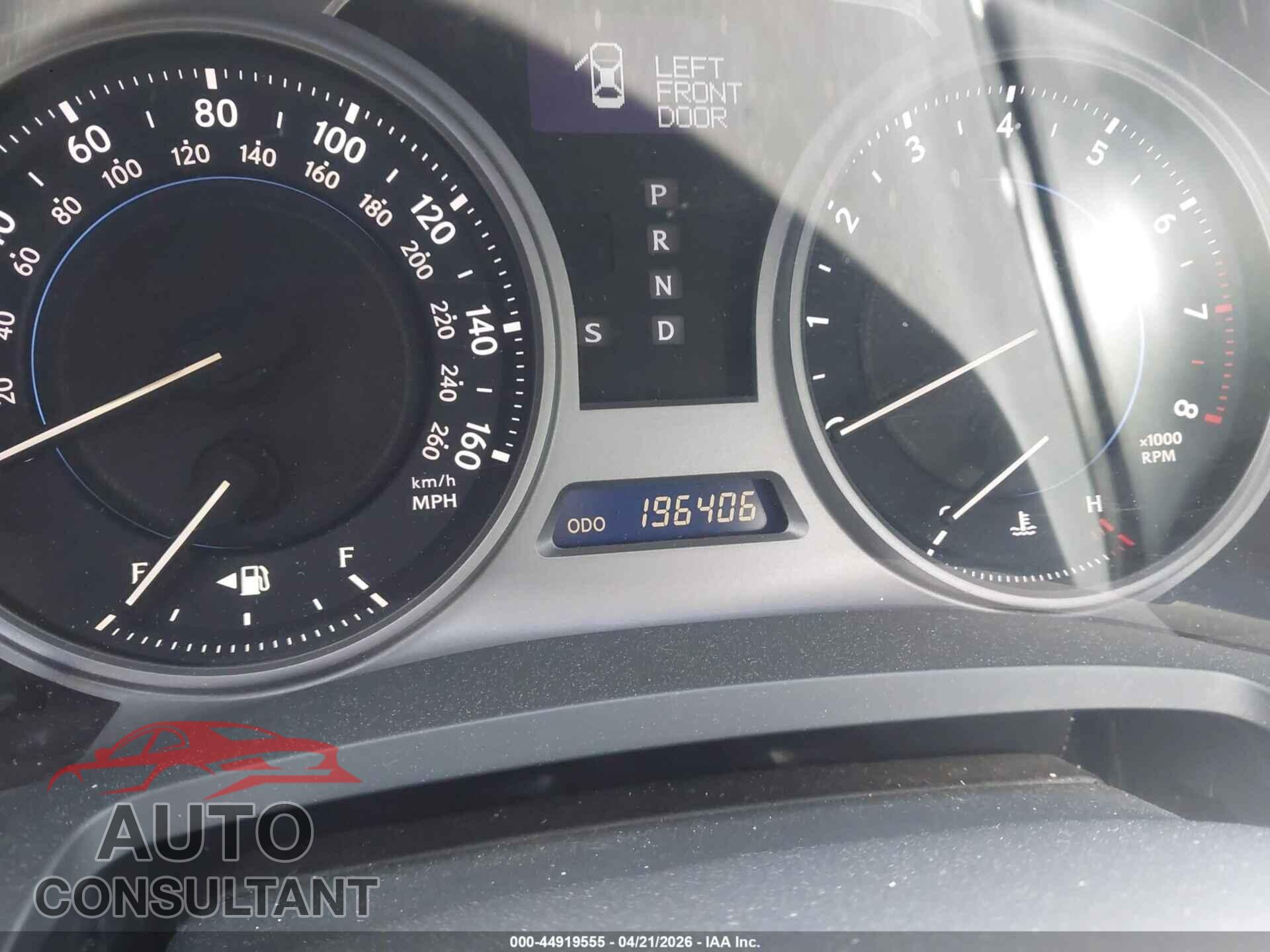LEXUS IS 250 2010 - JTHCF5C21A2034586