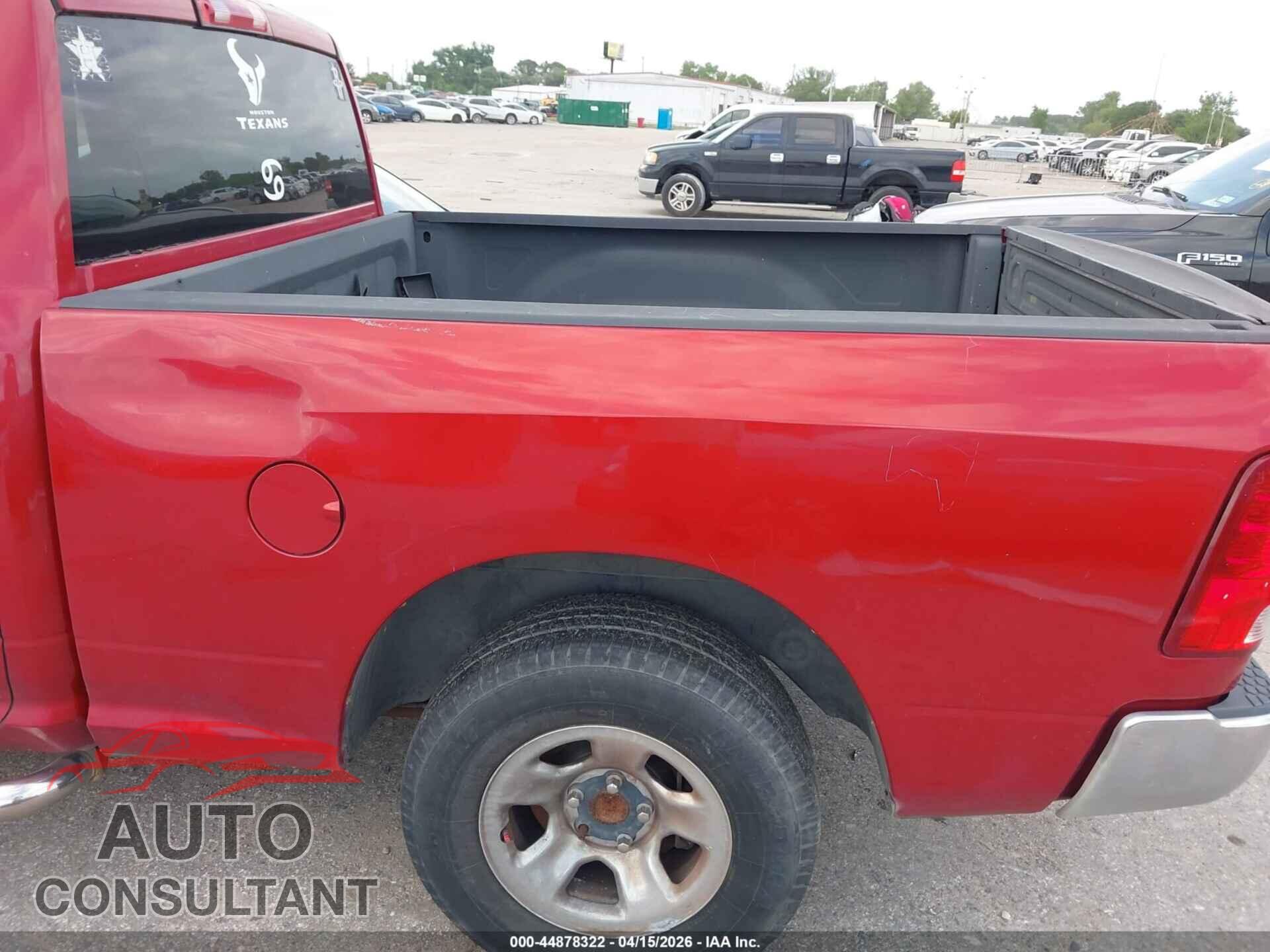 DODGE RAM 1500 2010 - 1D7RB1GP2AS196786