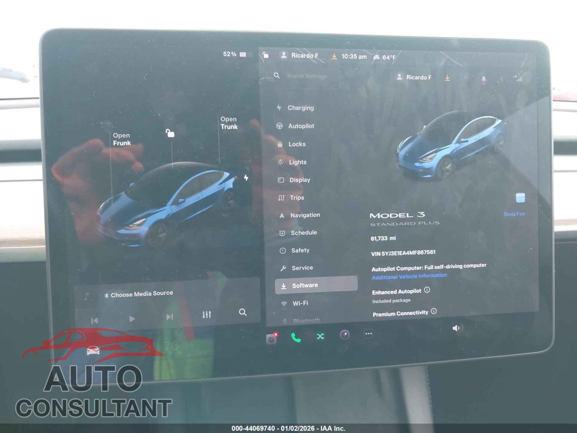 TESLA MODEL 3 2021 - 5YJ3E1EA4MF867561