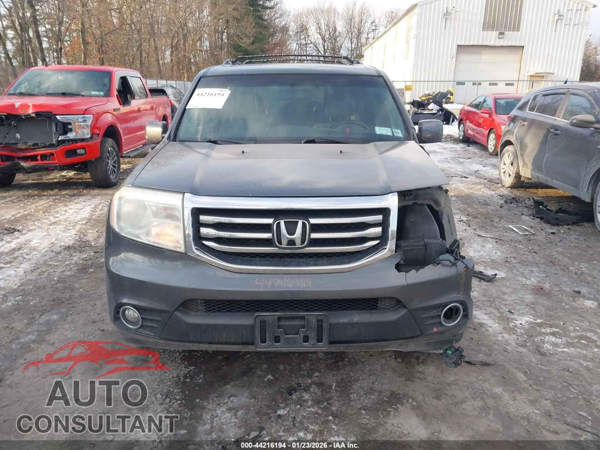 HONDA PILOT 2012 - 5FNYF4H58CB065726