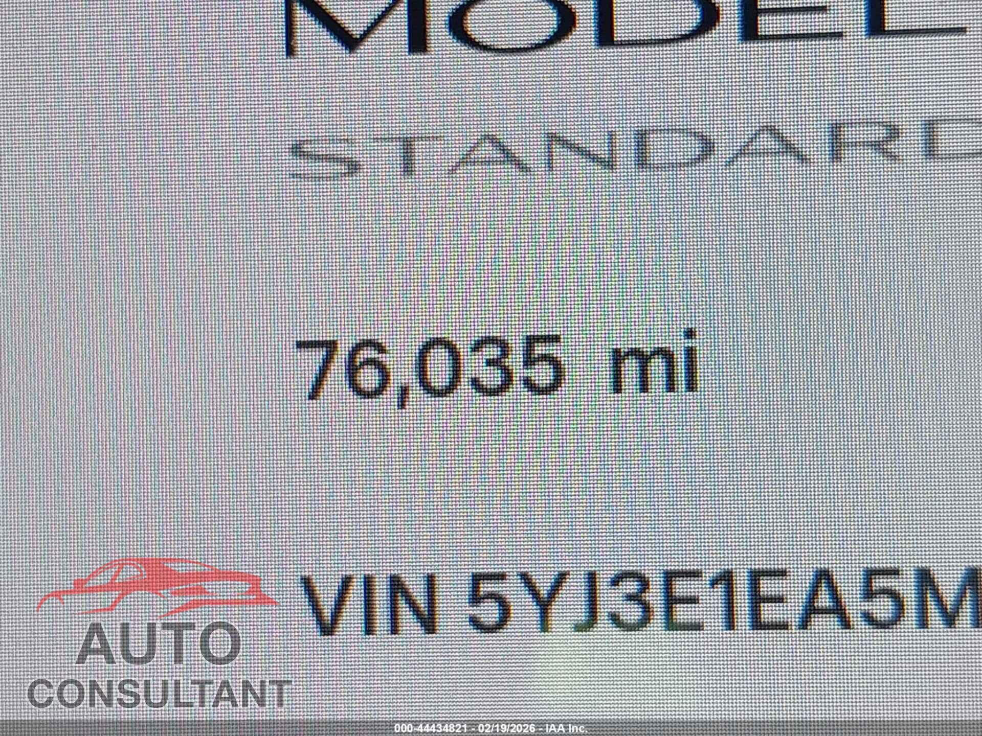 TESLA MODEL 3 2021 - 5YJ3E1EA5MF088542
