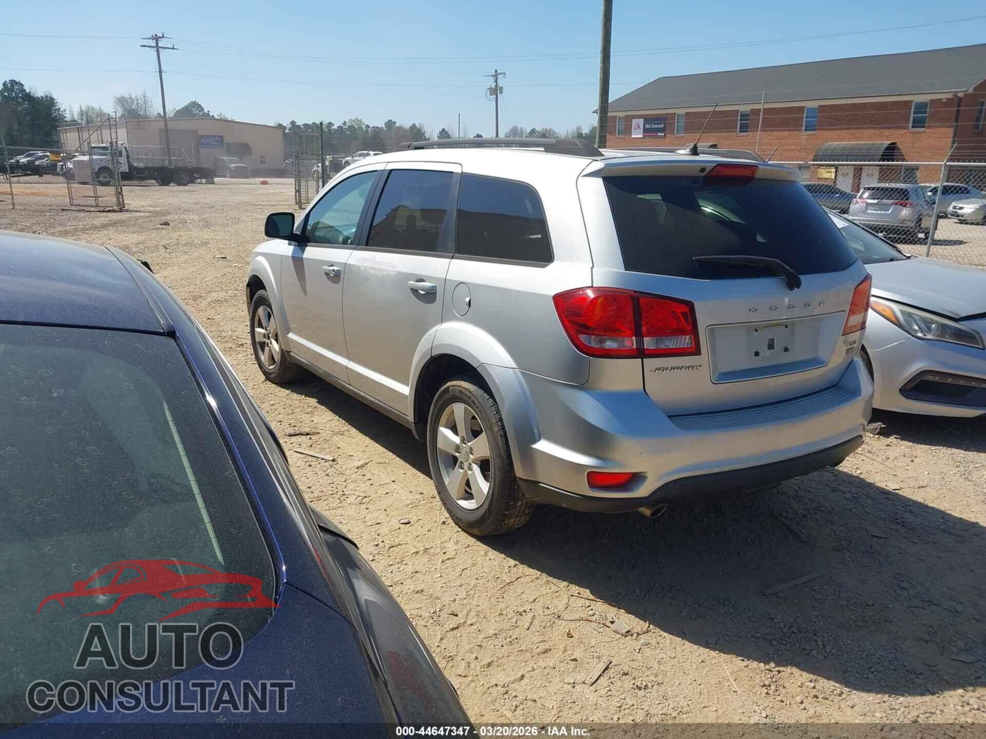 DODGE JOURNEY 2012 - 3C4PDCBG6CT220586