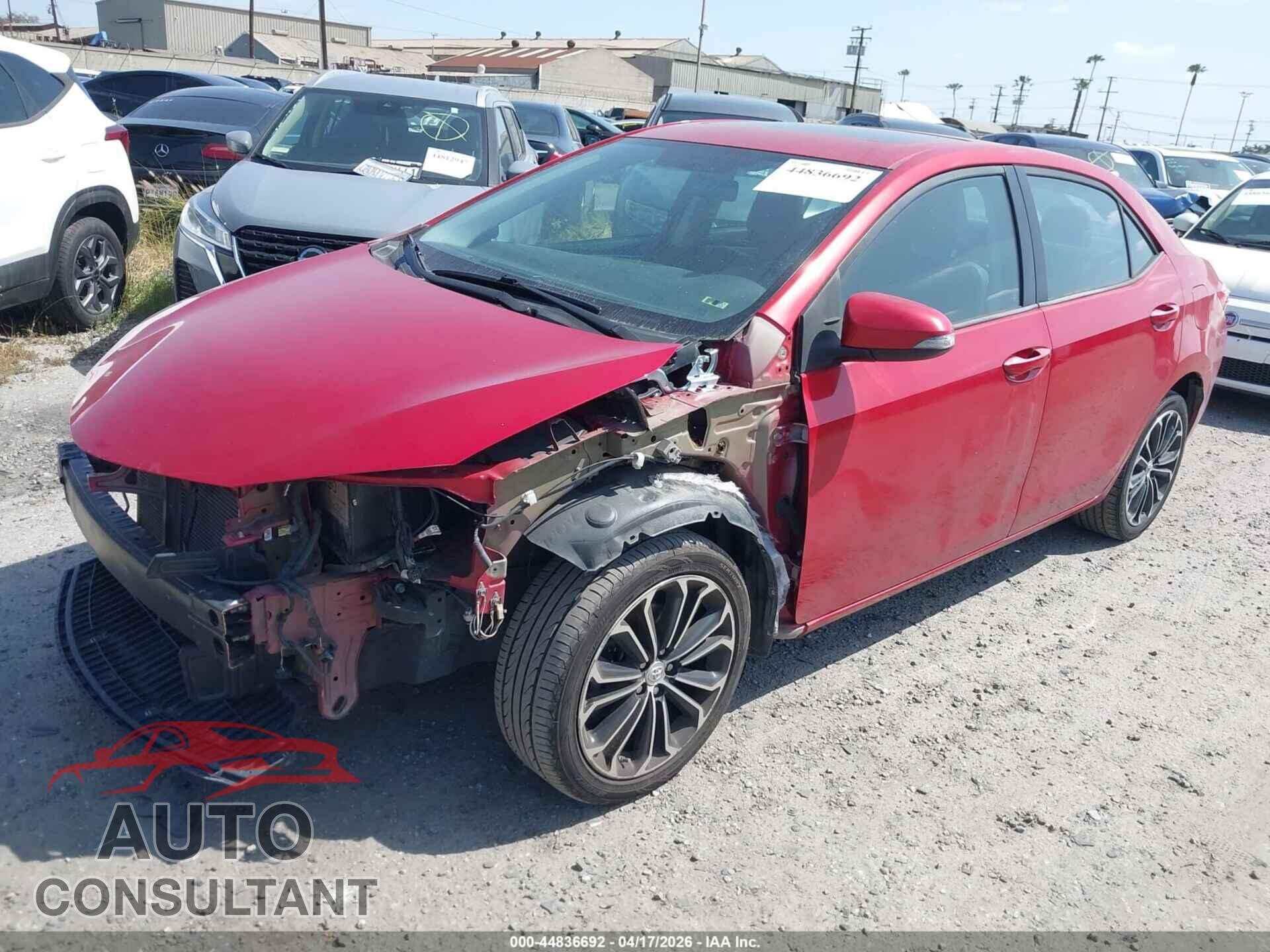 TOYOTA COROLLA 2016 - 5YFBURHE1GP382413