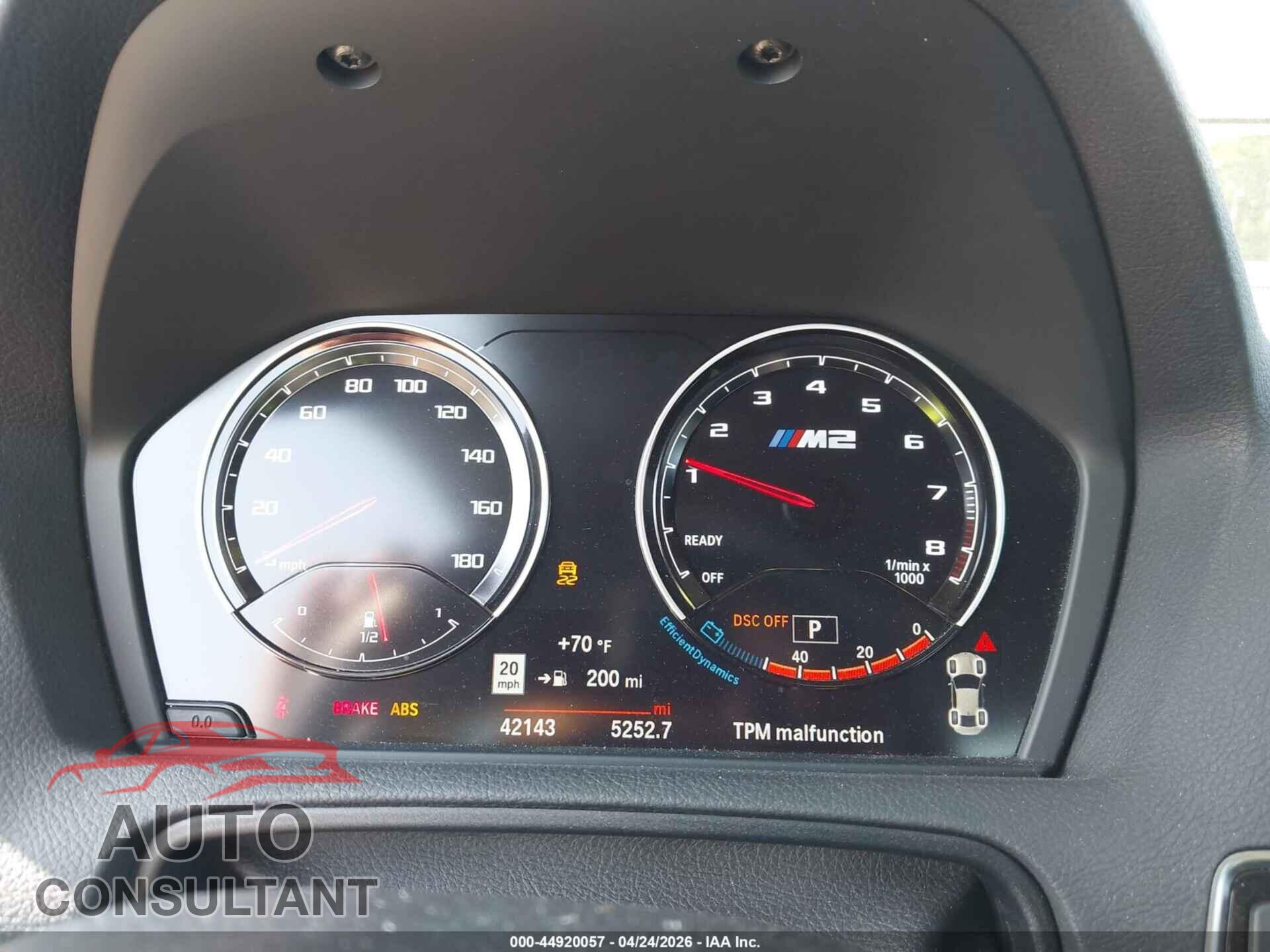 BMW M2 2020 - WBS2U7C04L7E52624