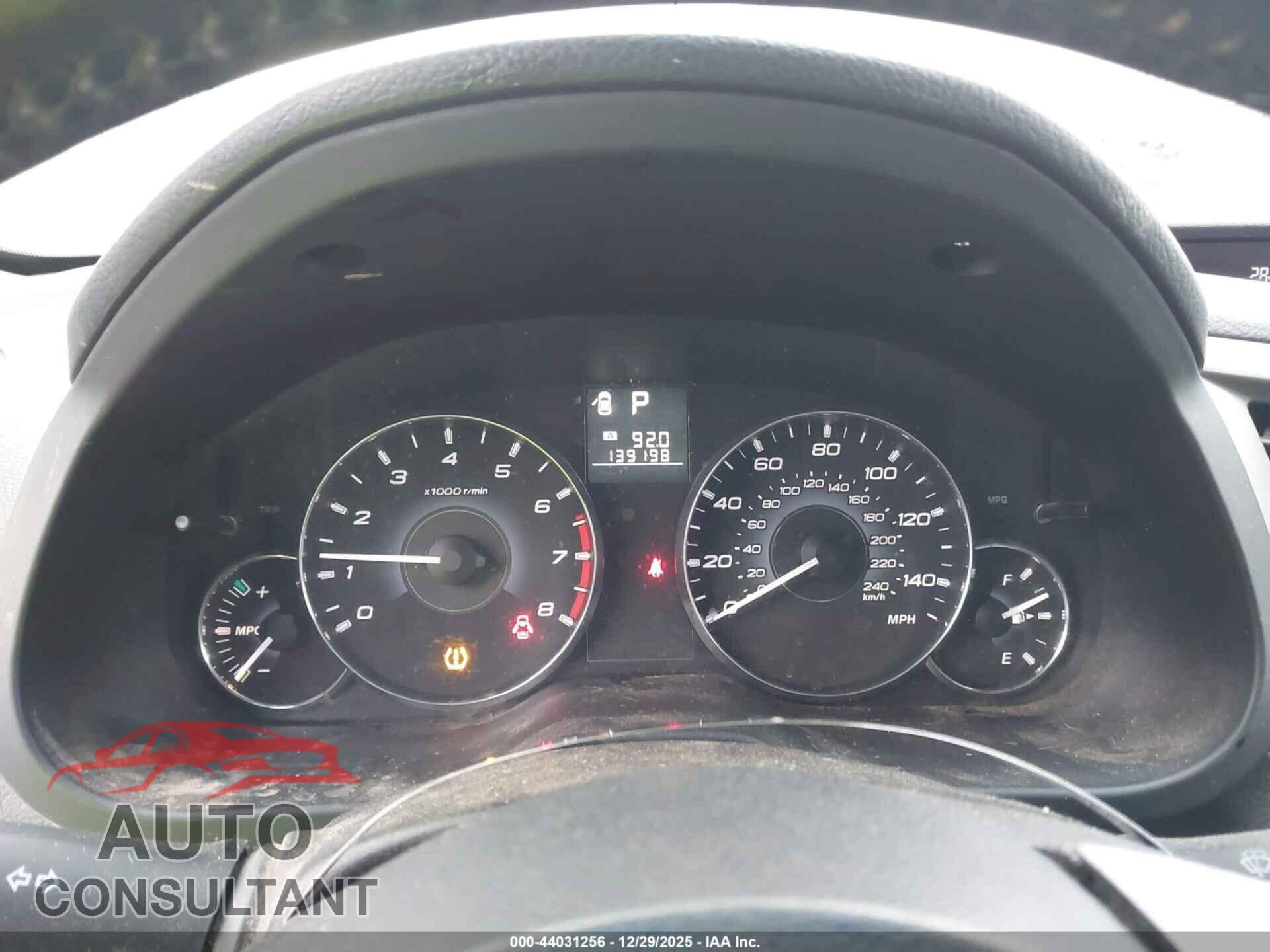 SUBARU OUTBACK 2011 - 4S4BRBGC7B3424394