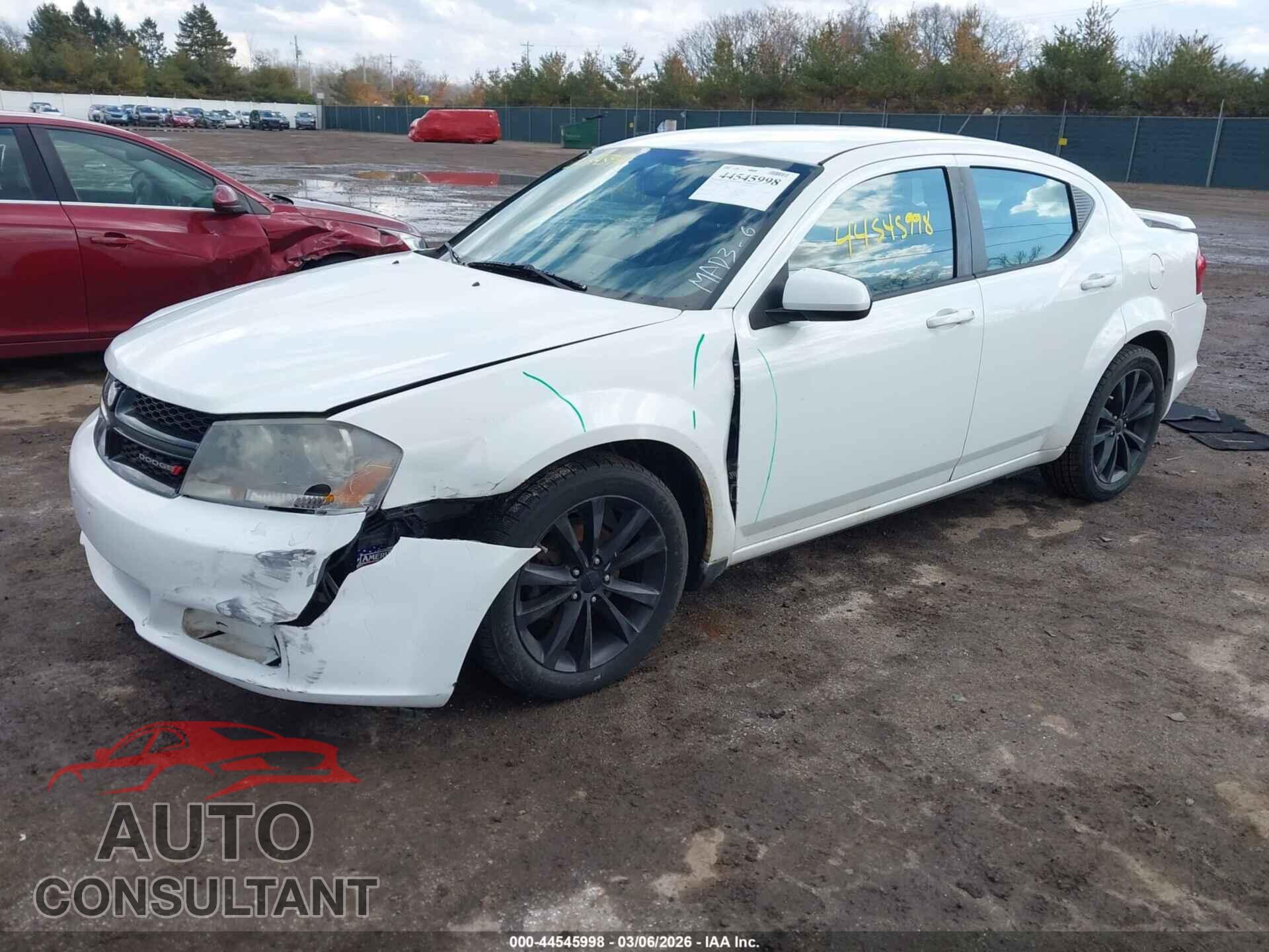 DODGE AVENGER 2013 - 1C3CDZCB3DN655088