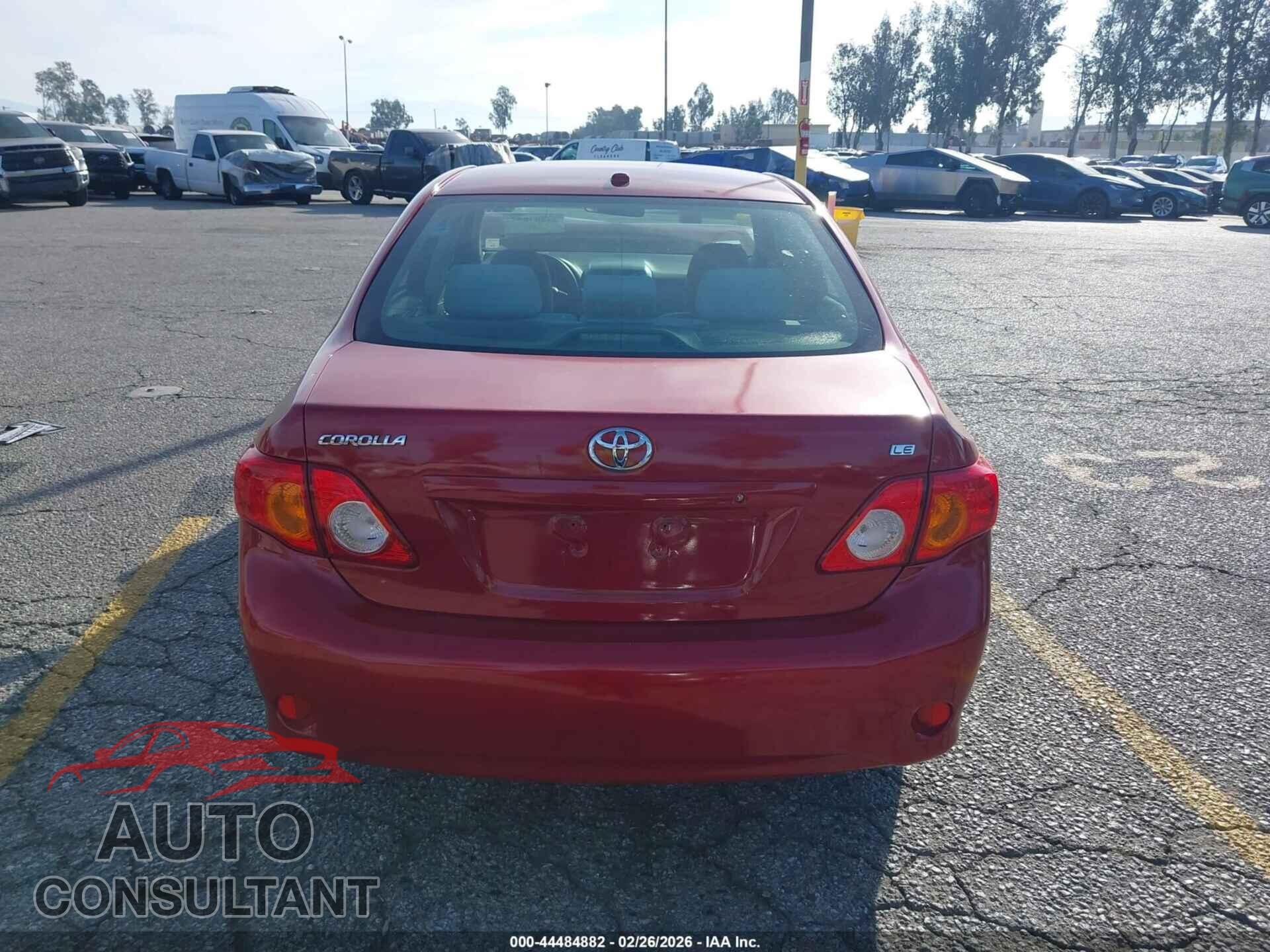 TOYOTA COROLLA 2009 - JTDBL40E199044536
