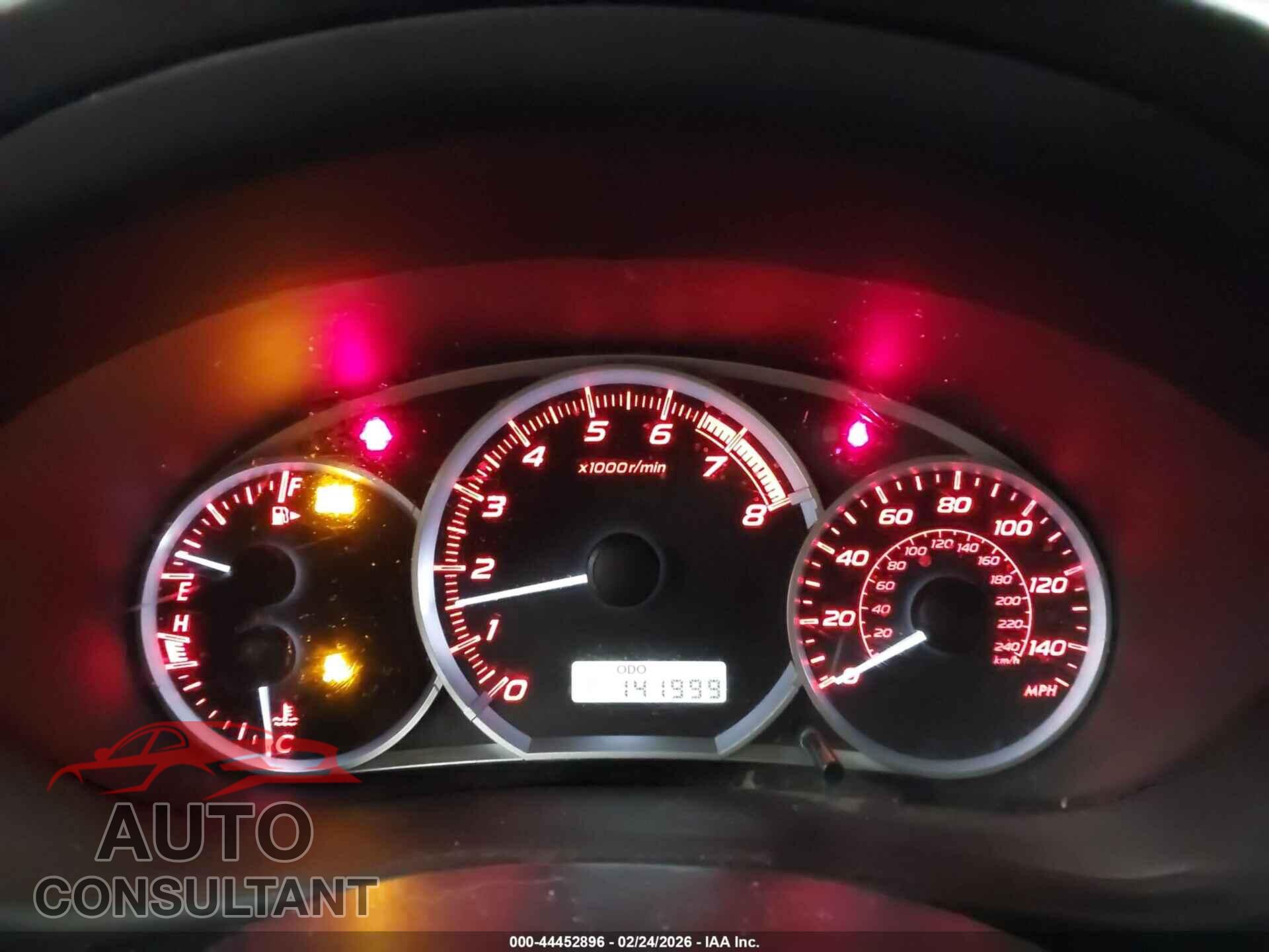 SUBARU IMPREZA 2012 - JF1GR7E65CG229785