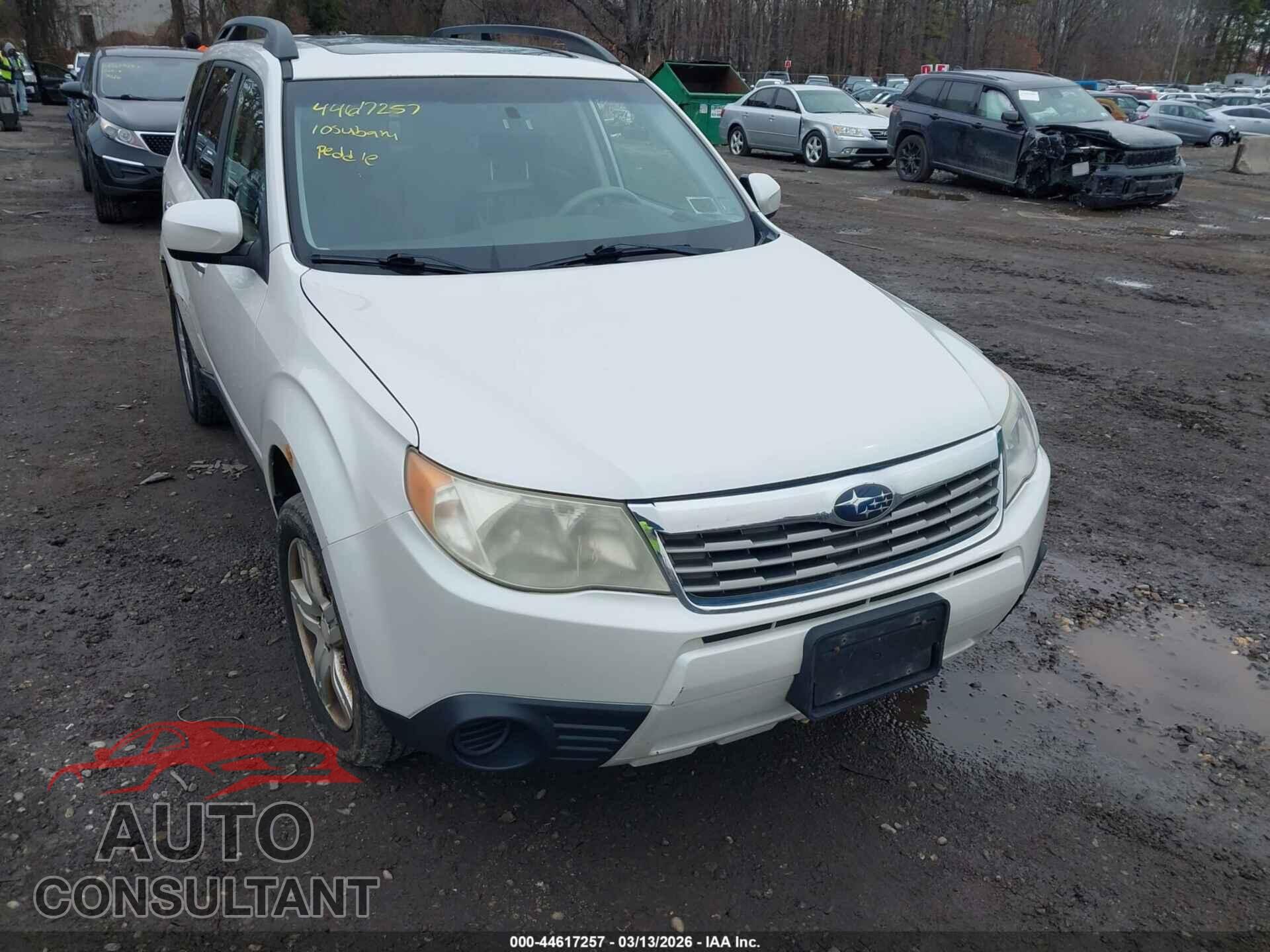SUBARU FORESTER 2010 - JF2SH6CC3AH763421