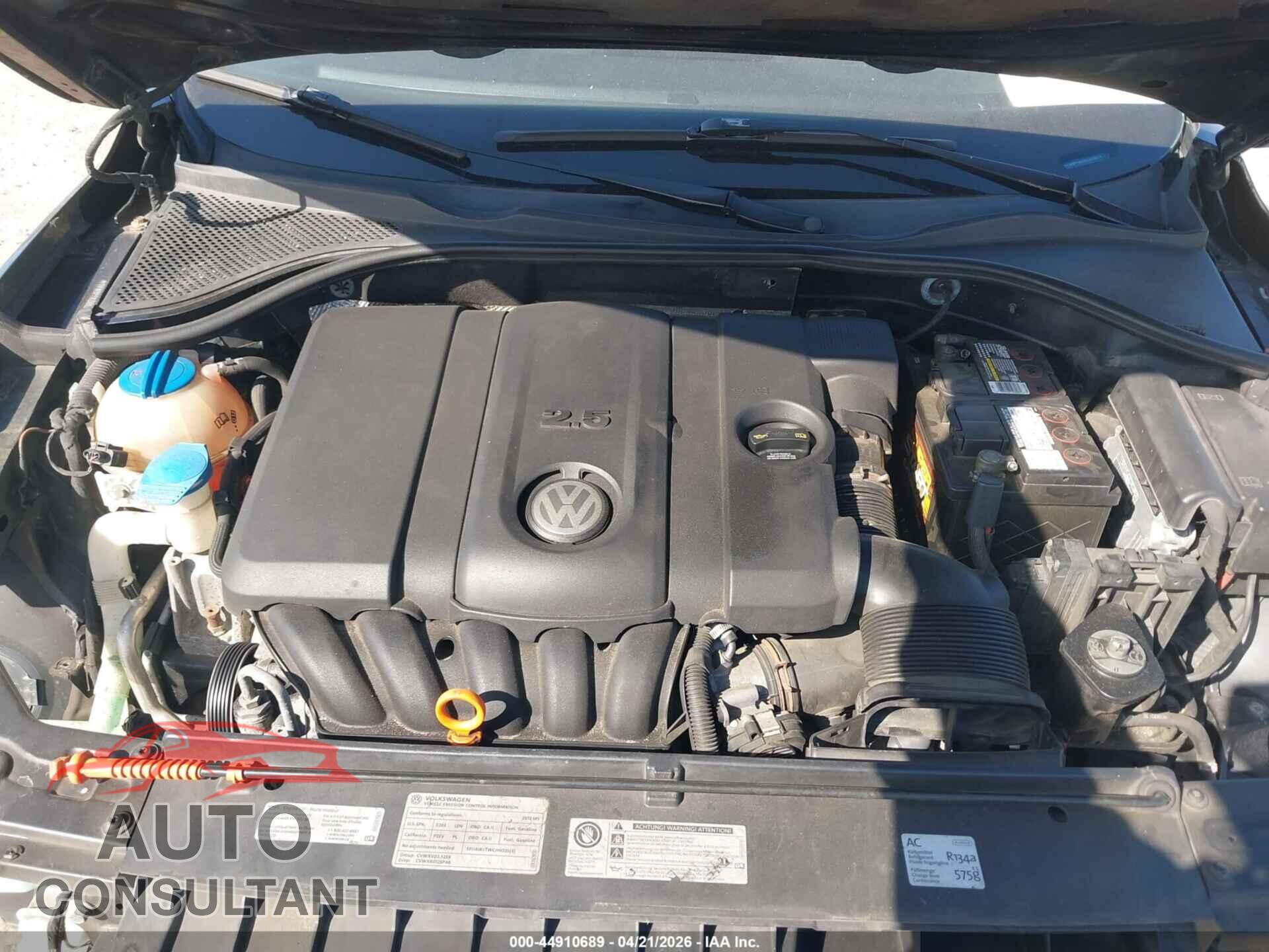 VOLKSWAGEN PASSAT 2012 - 1VWBP7A3XCC072314