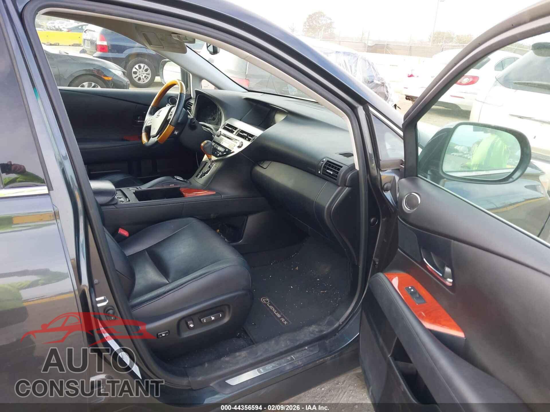 LEXUS RX 350 2010 - 2T2BK1BA7AC010056