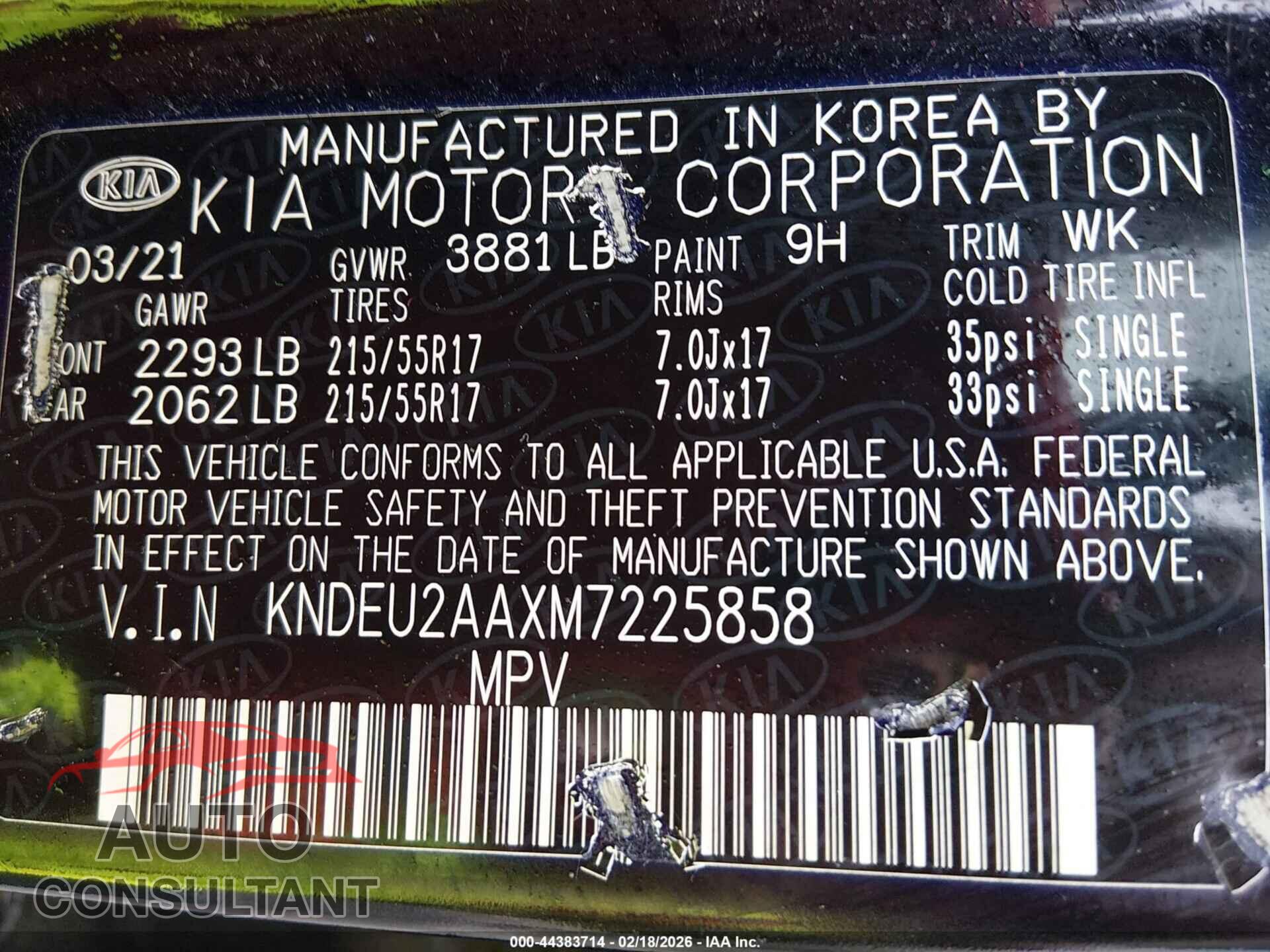 KIA SELTOS 2021 - KNDEU2AAXM7225858