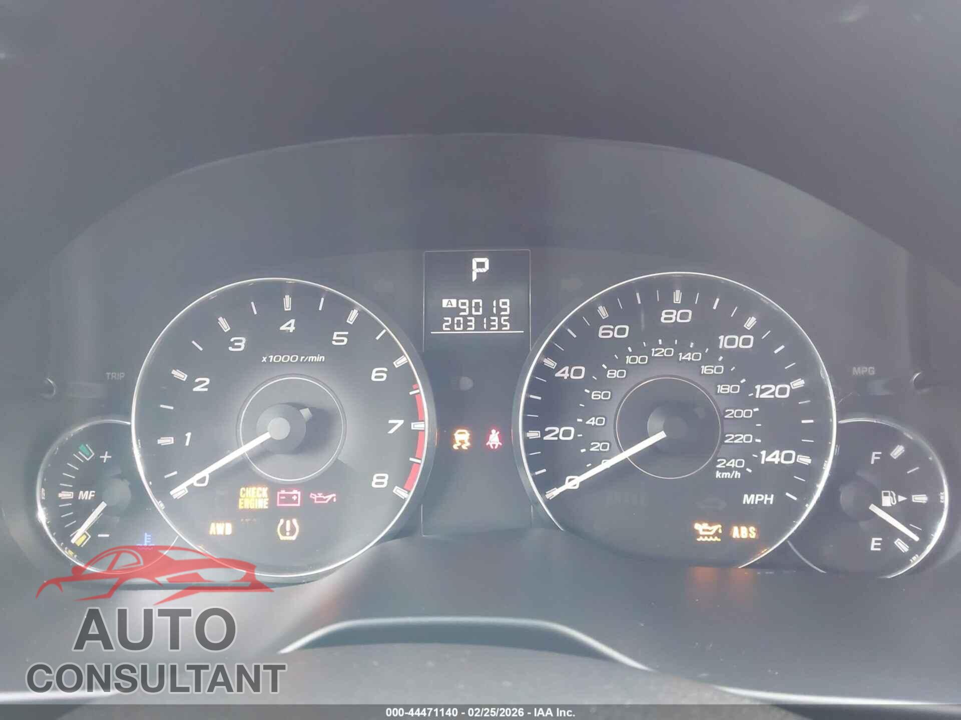 SUBARU OUTBACK 2011 - 4S4BRBCCXB3352564